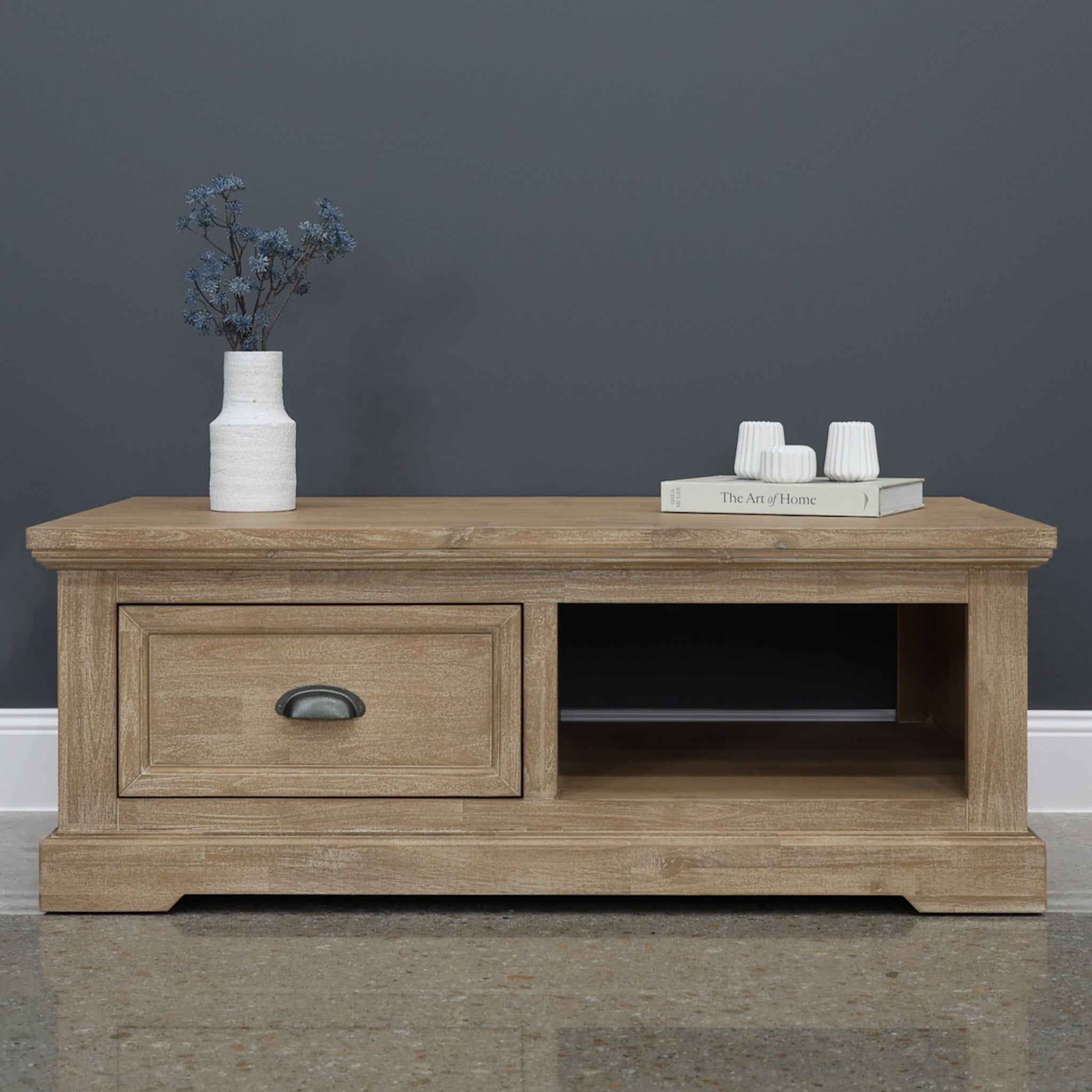 Provedore Natural Coffee Table w/ 1 Drawer