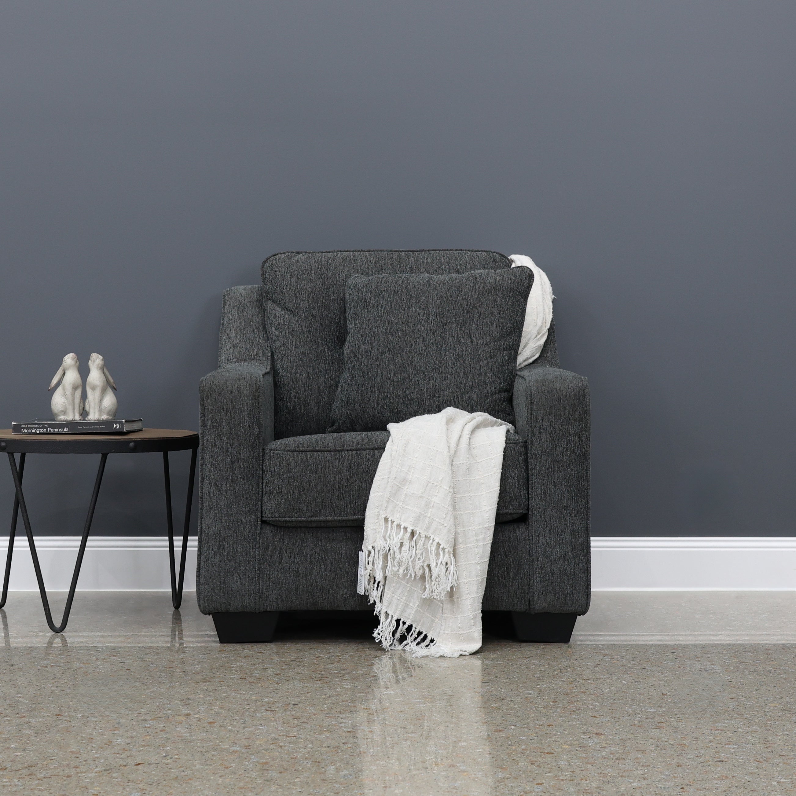 Victoria Armchair - Dark Grey