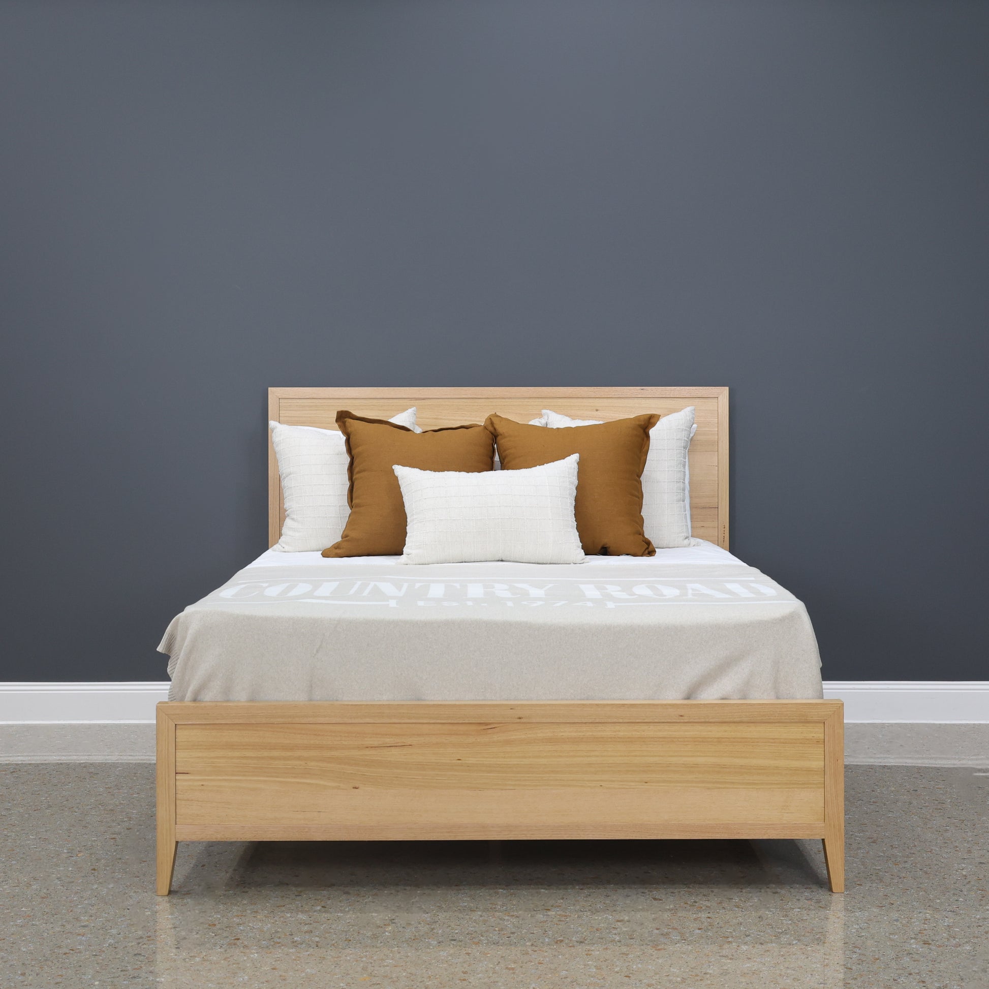 Colmar Bed - Timber Backrest