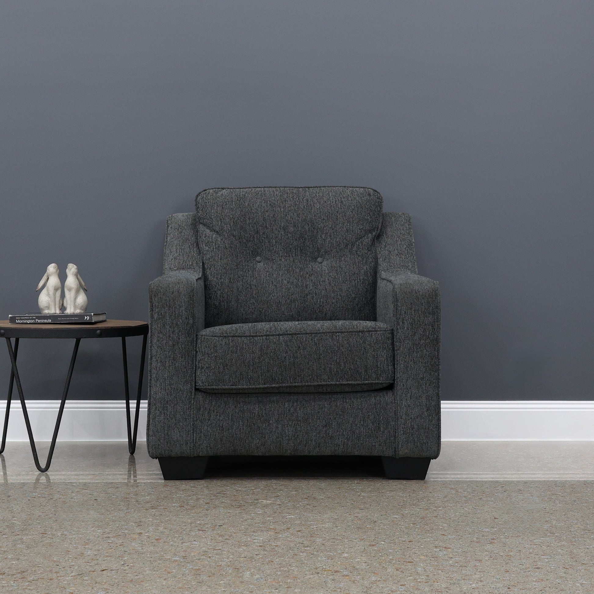 Victoria Armchair - Dark Grey
