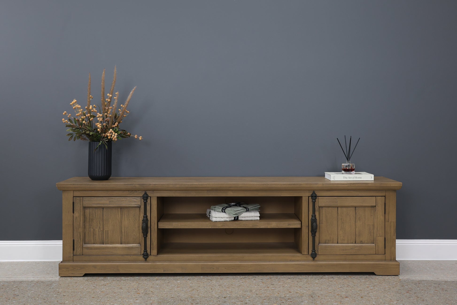 Macedon Tv Unit 2 Doors 2 Niches - Large