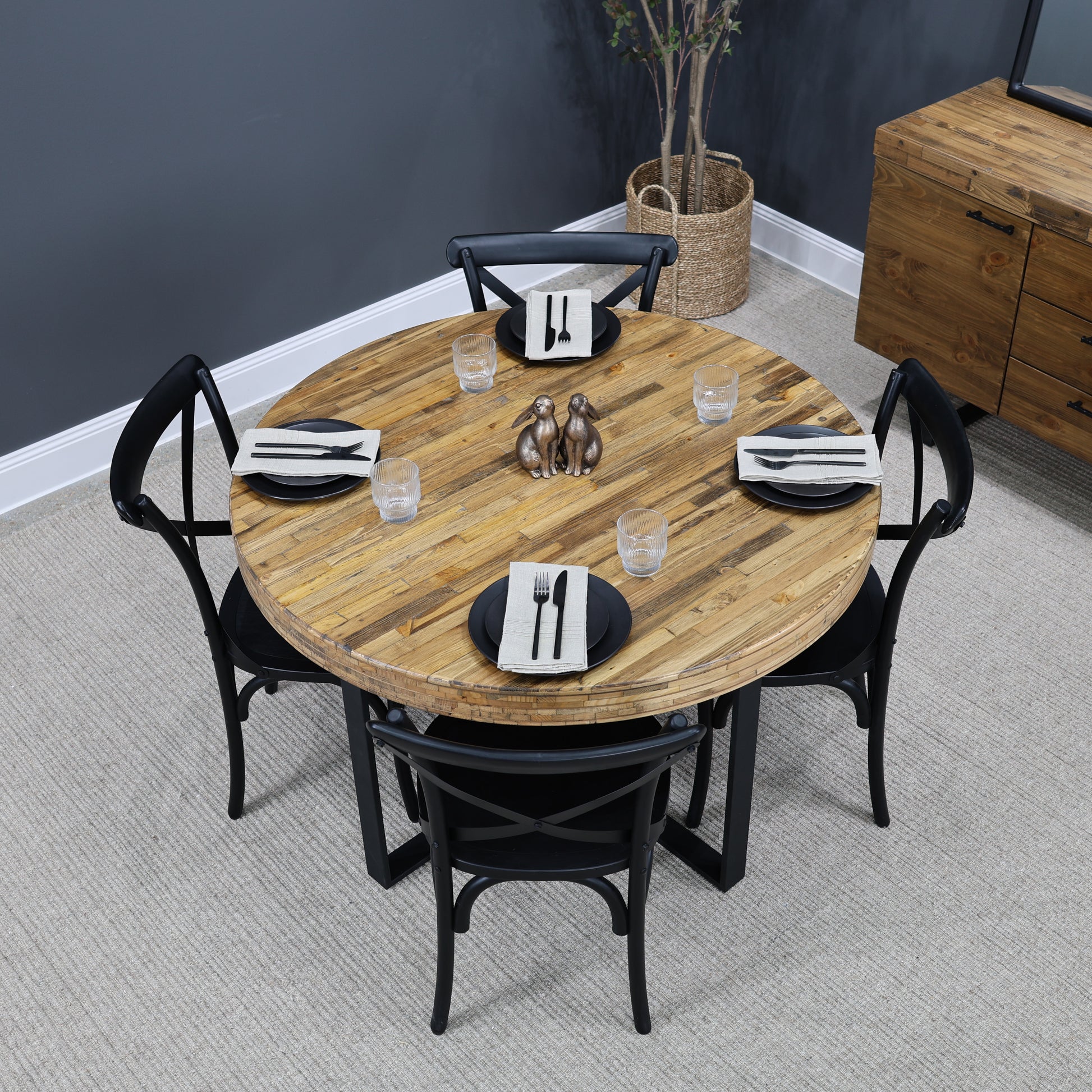 New Echuca Round Dining Table - 120cm D