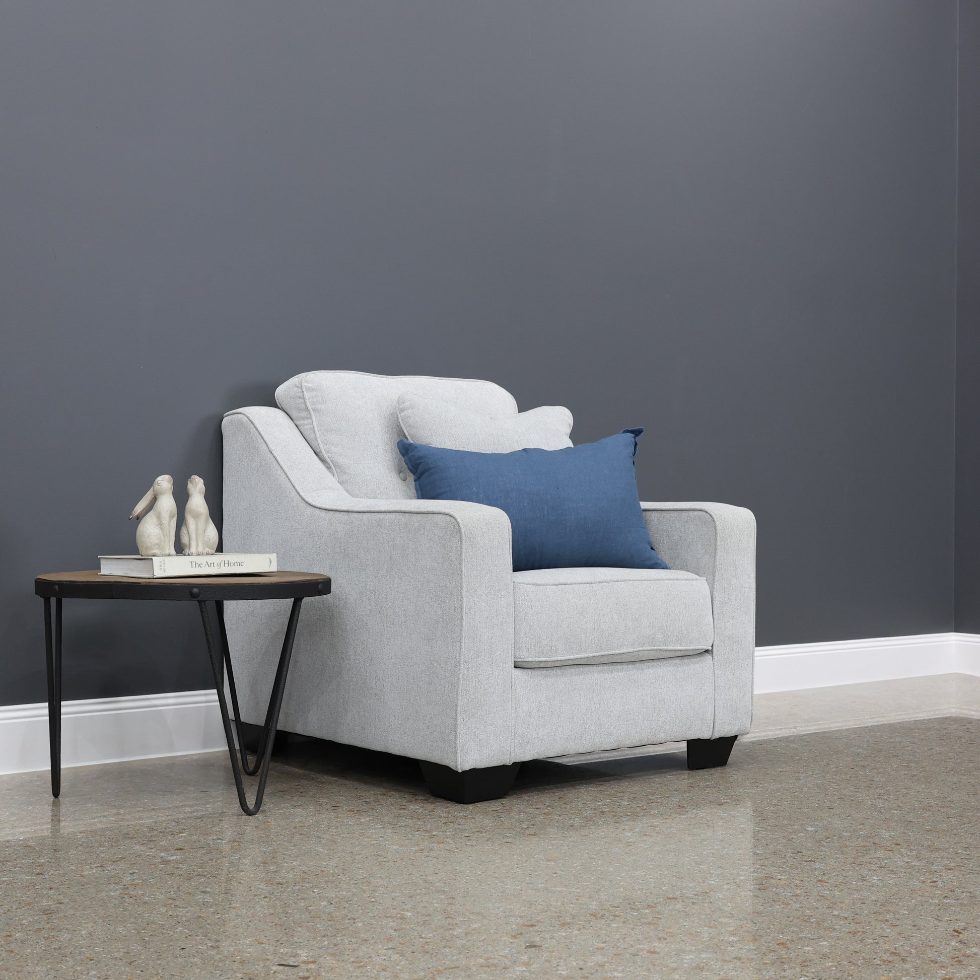 Victoria Armchair - Light Grey