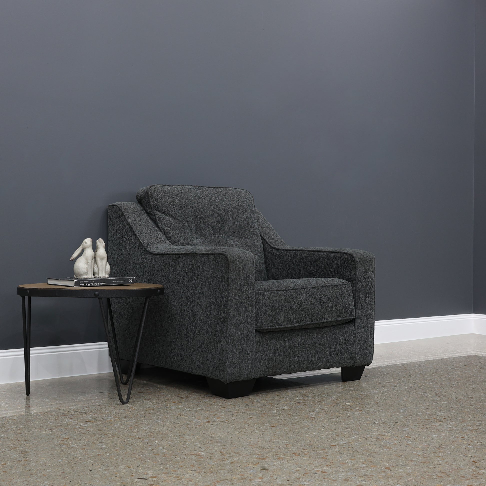Victoria Armchair - Dark Grey