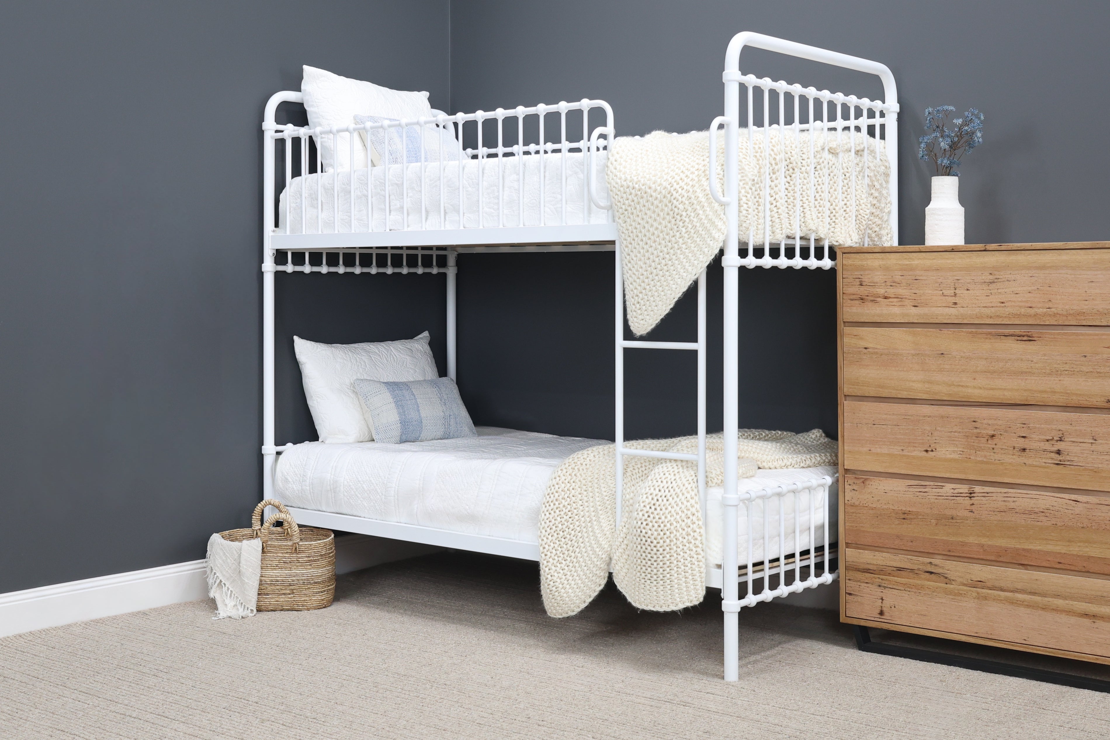 Sydney Bunk Bed - Antique White