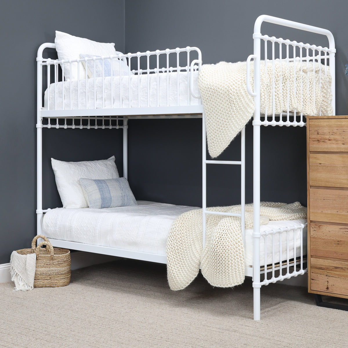 Sydney Bunk Bed - Antique White