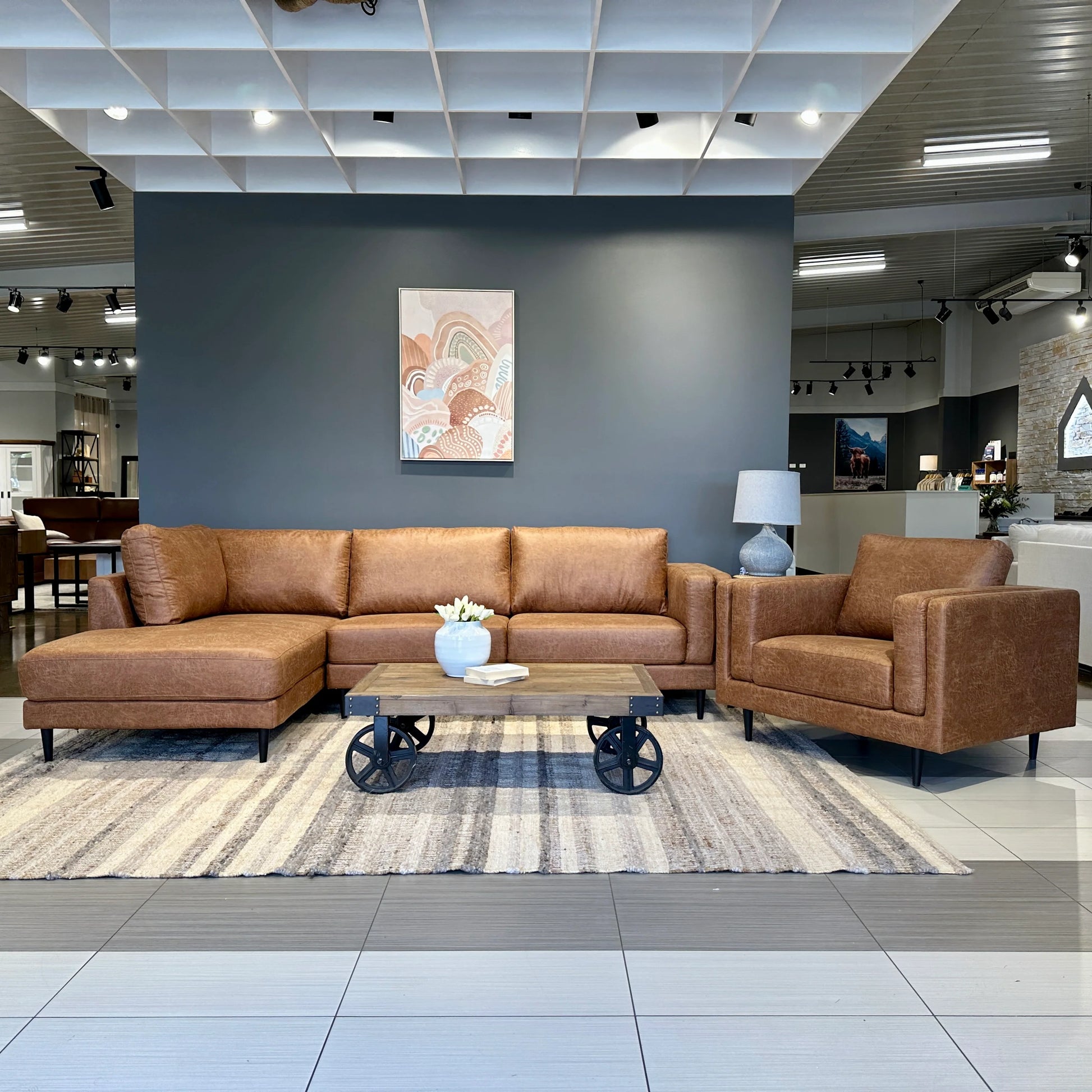 Canberra Sofa Chaise - Highland Buff