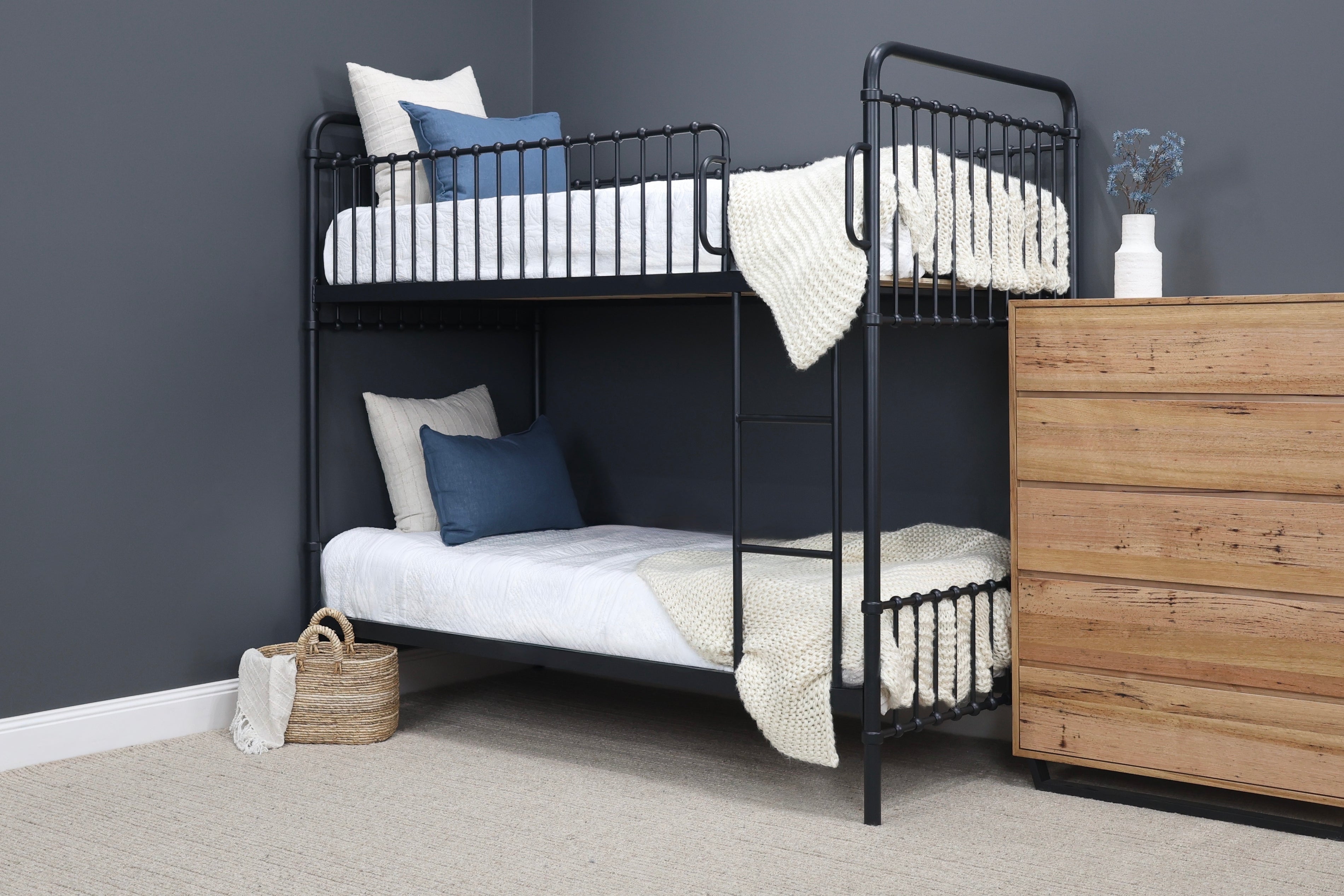 Sydney Bunk Bed - Black Iron