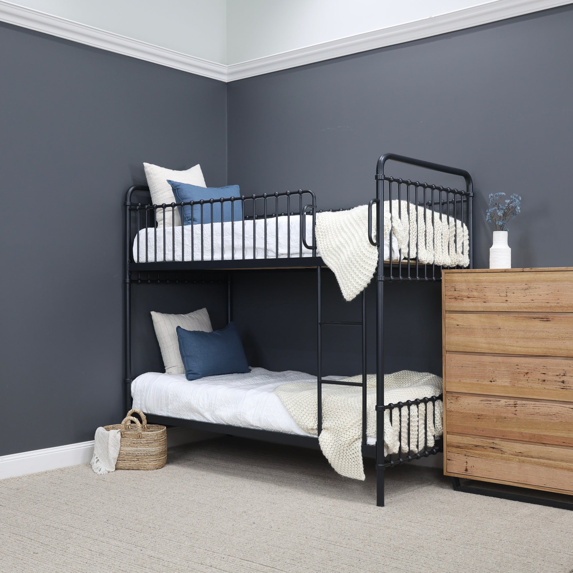Sydney Bunk Bed - Black Iron
