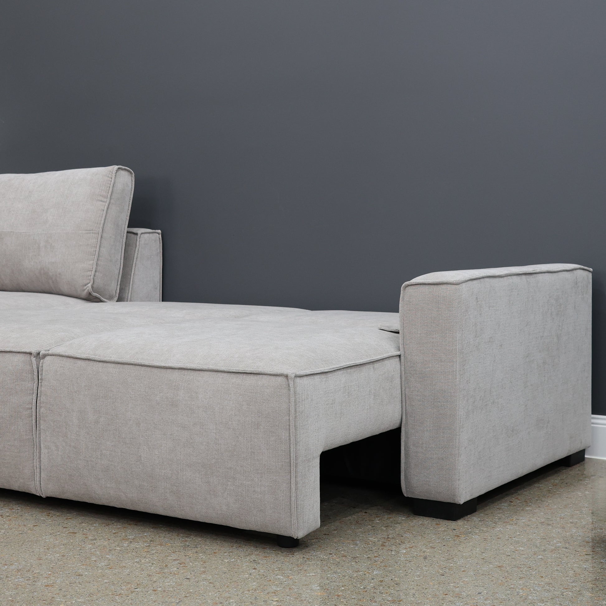 Noosa Sofa Bed w/ Chaise - Natural