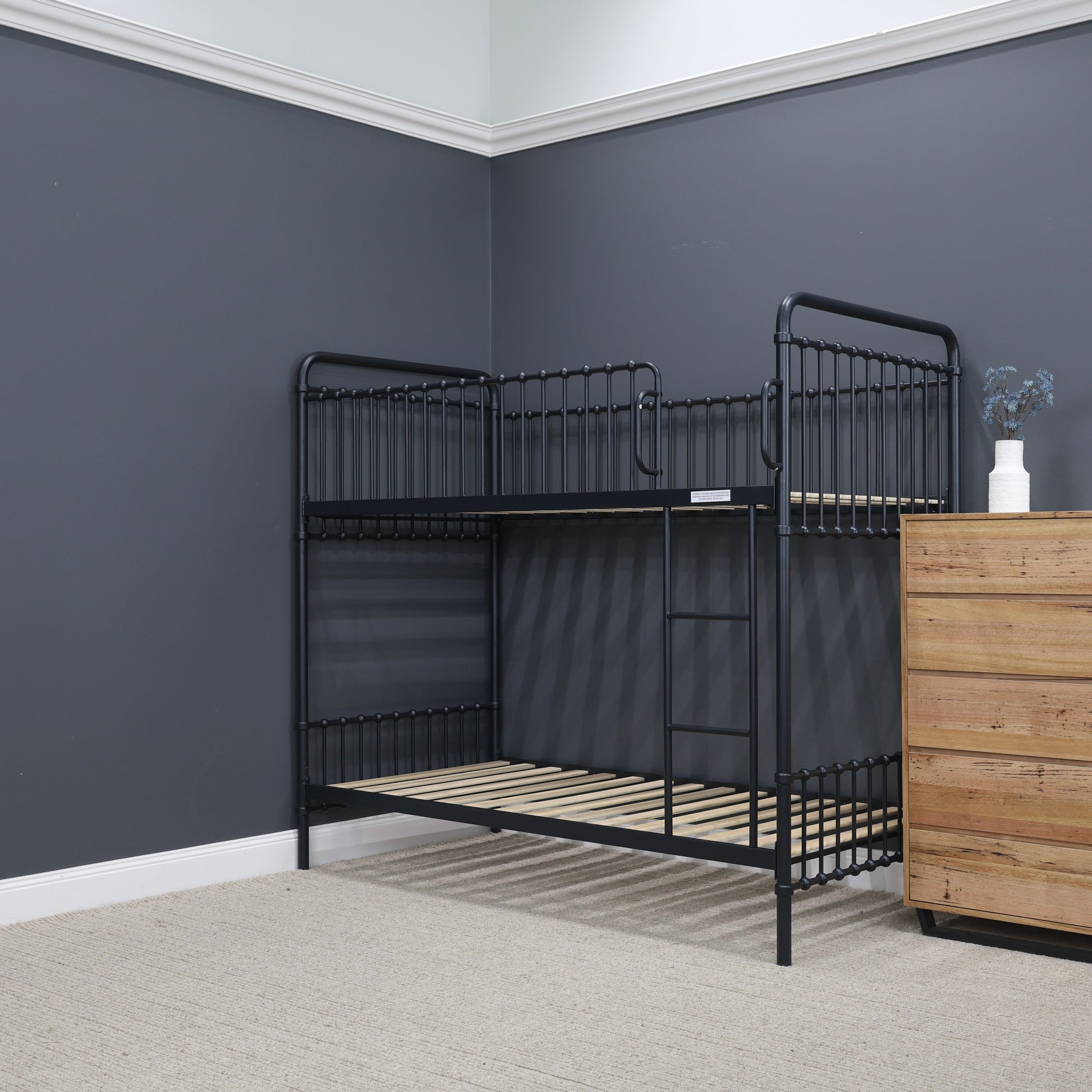 Sydney Bunk Bed - Black Iron