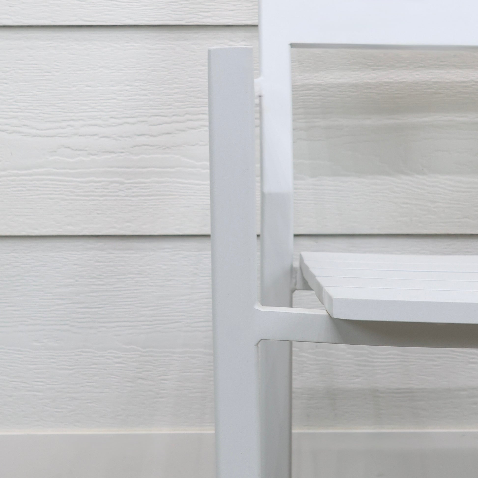 Mildura Dining Chair - White w/ Denim Grey Cushion