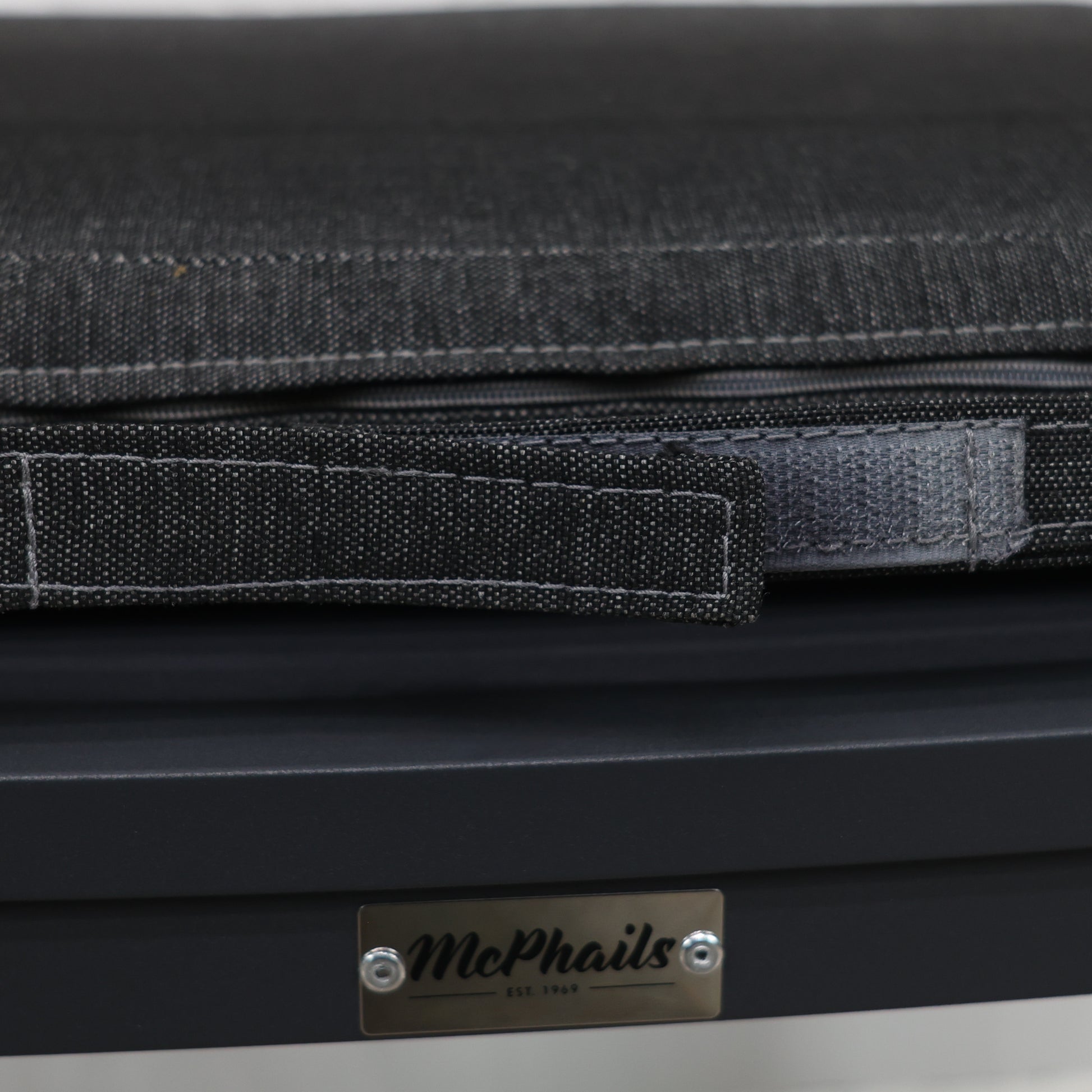 Mildura Dining Chair - Charcoal w/ Denim Grey Cushion