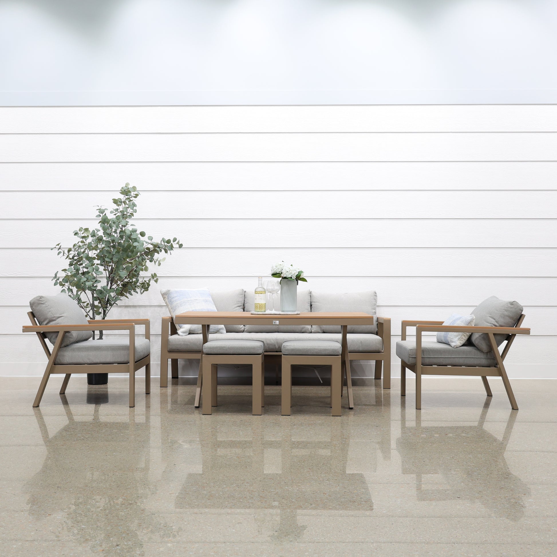 Kewarra 6 Piece Lounge Set - Natural