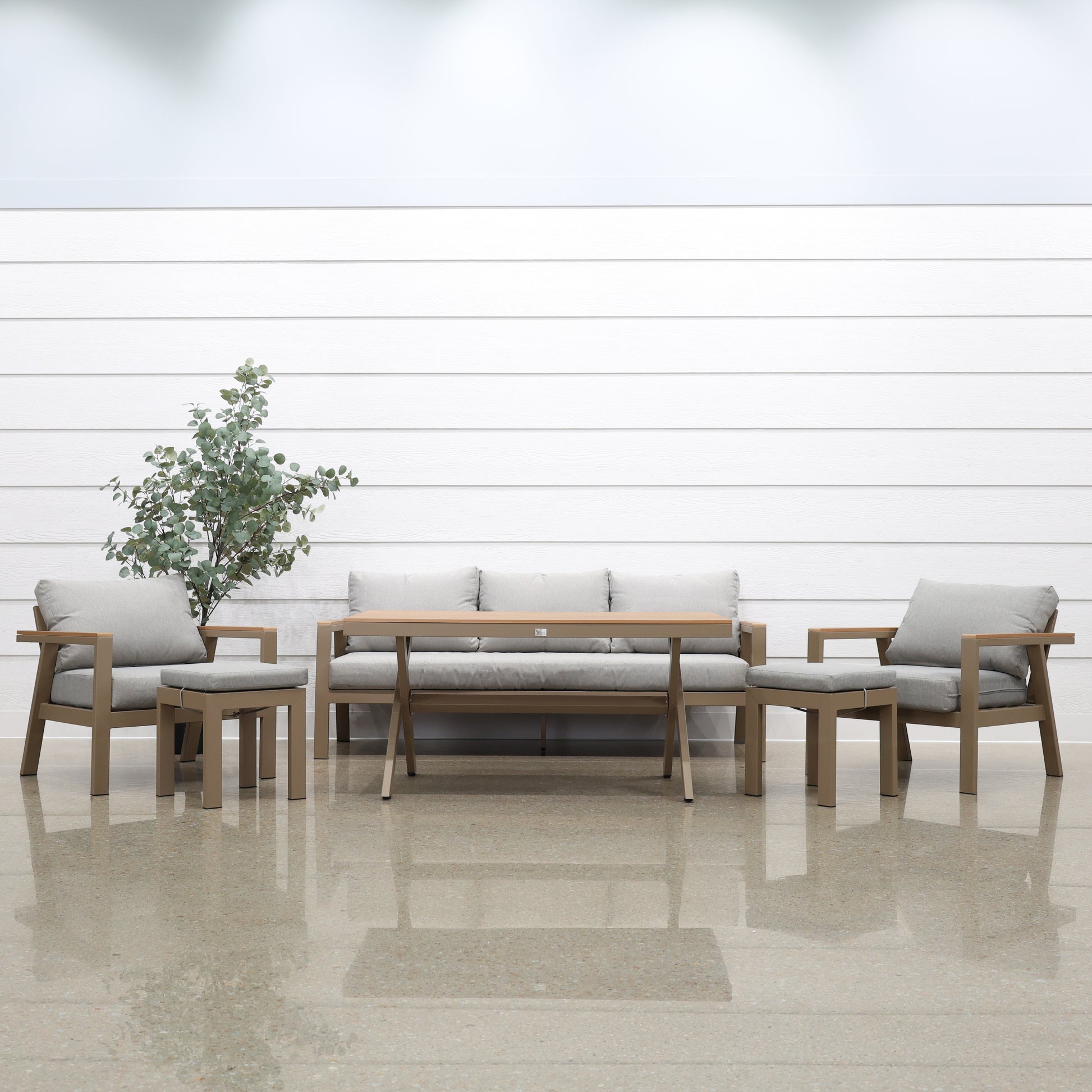 Kewarra 6 Piece Lounge Set - Natural