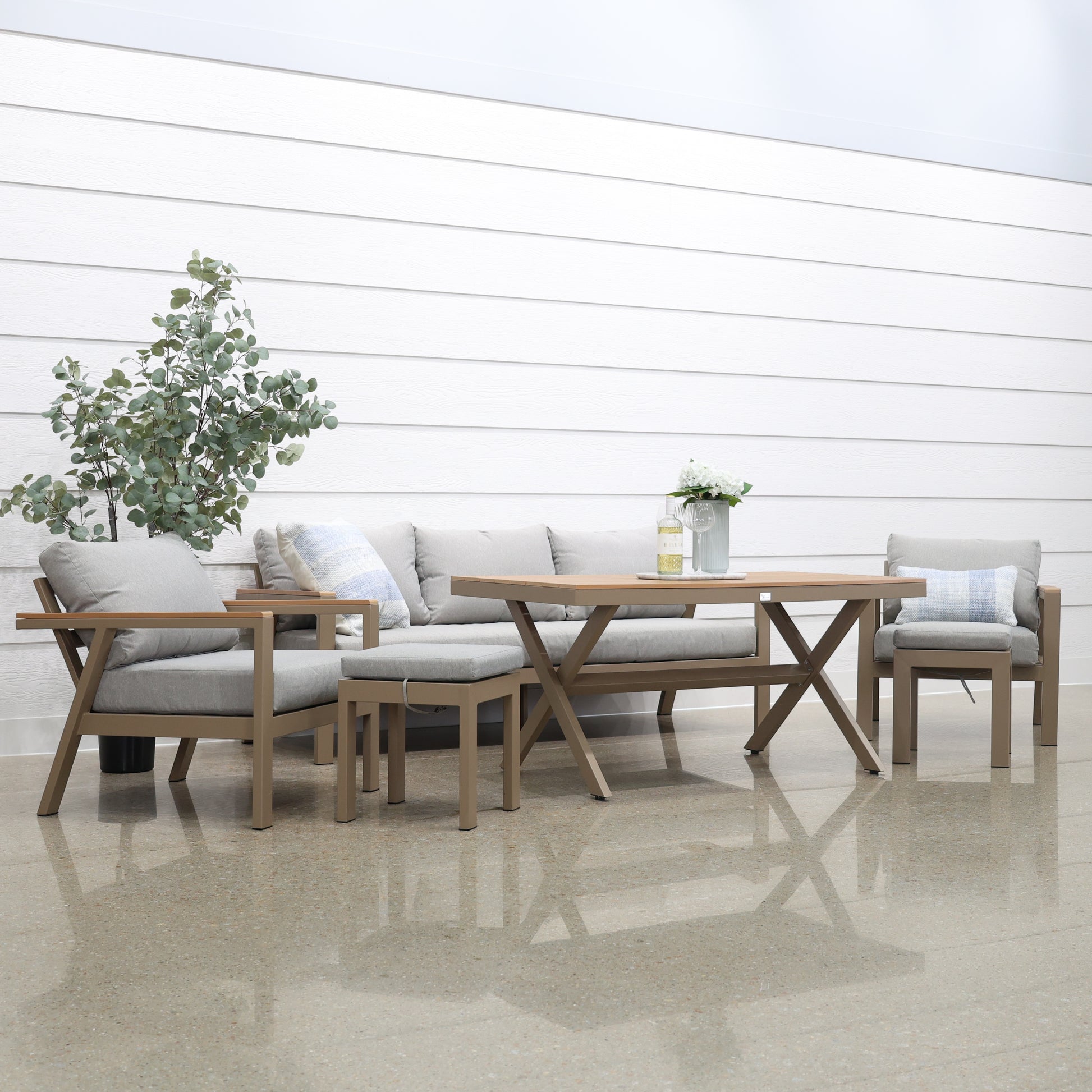 Kewarra 6 Piece Lounge Set - Natural
