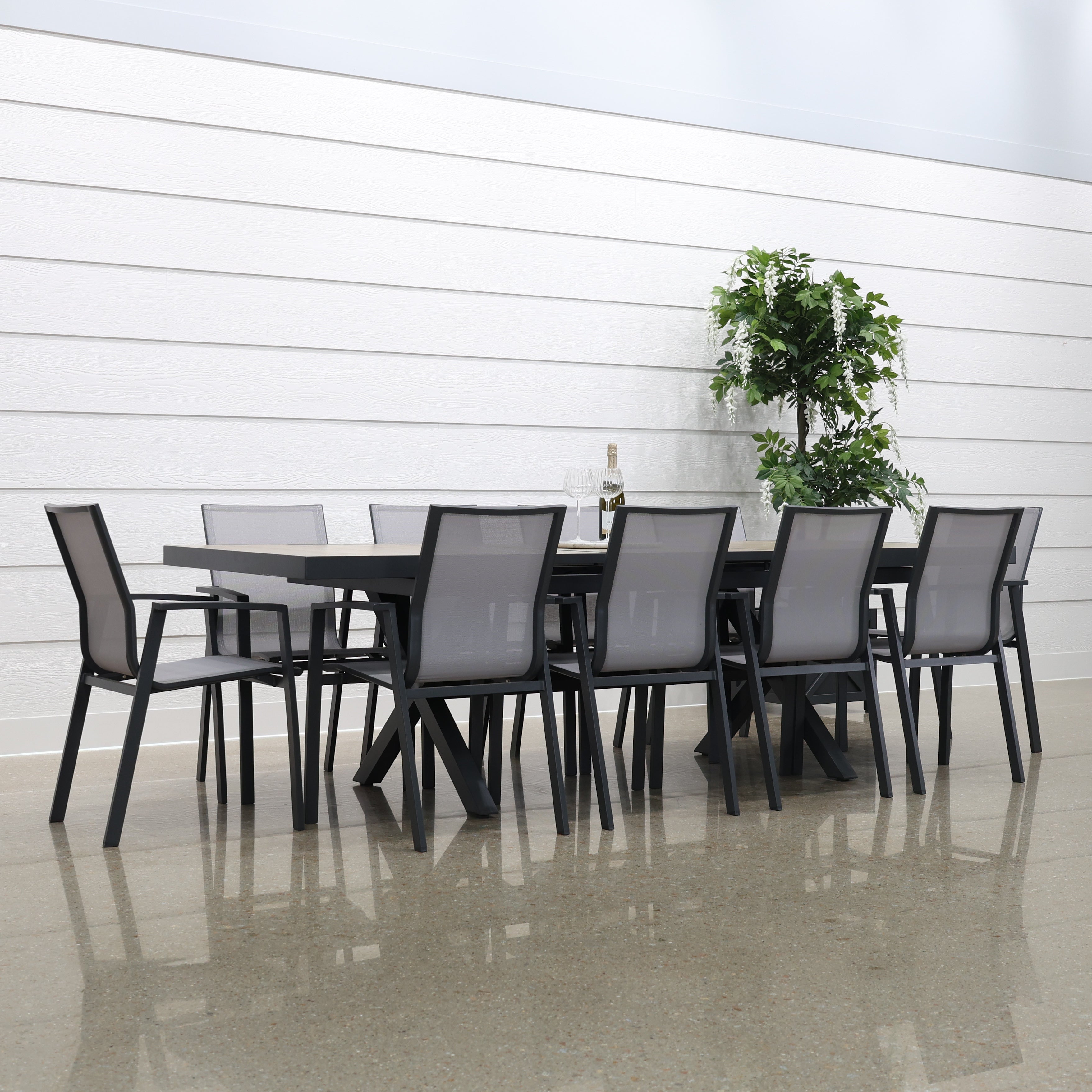 Anglesea Extension Table - Charcoal