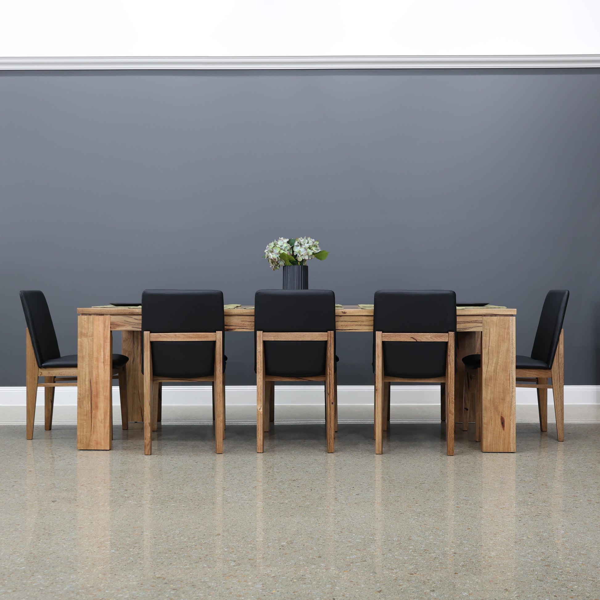 The Marri Wood Black Dining Table