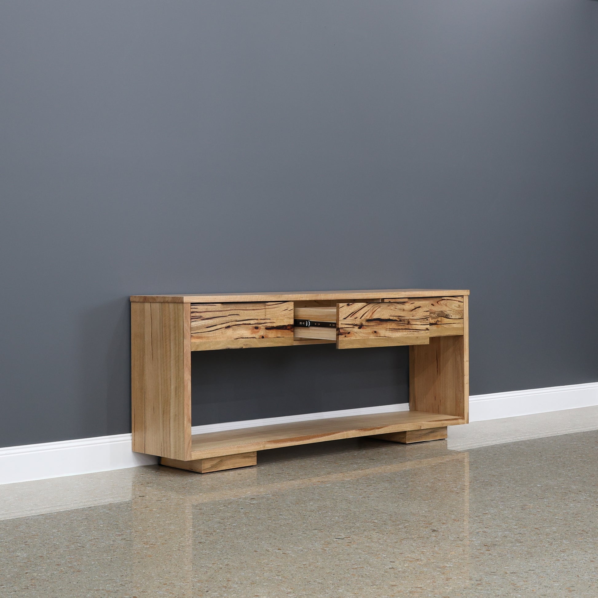 The Marri Wood Console Black - 180cm L