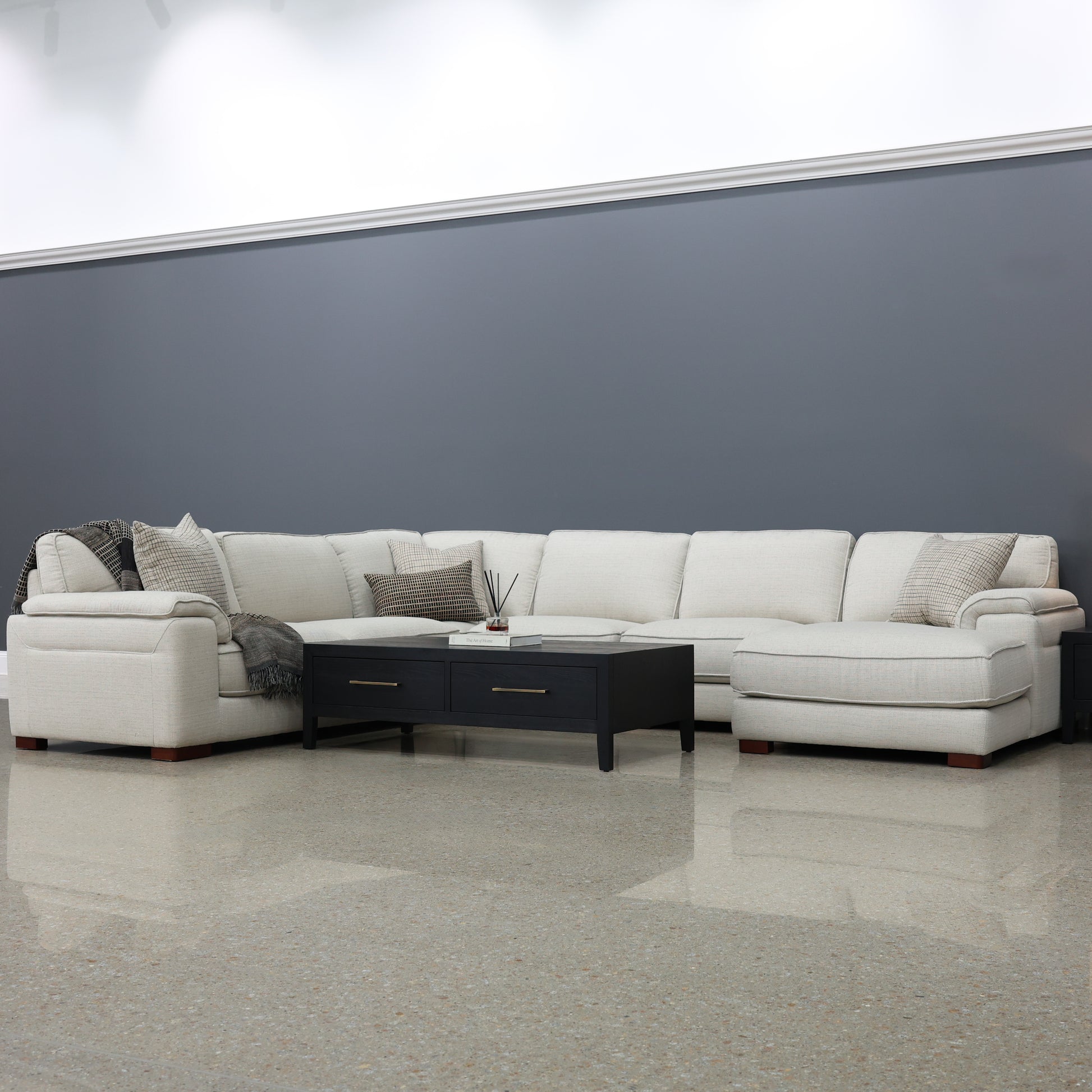 Rostrevor Corner Lounge w/ Chaise - Natural