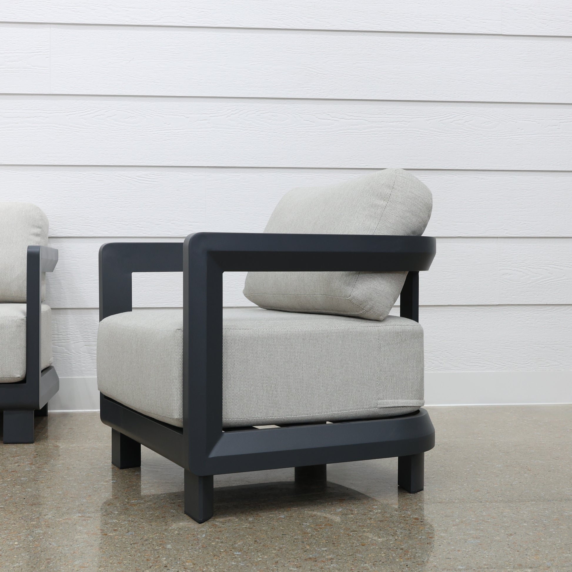Anglesea 4 Piece Outdoor Lounge Setting - Charcoal