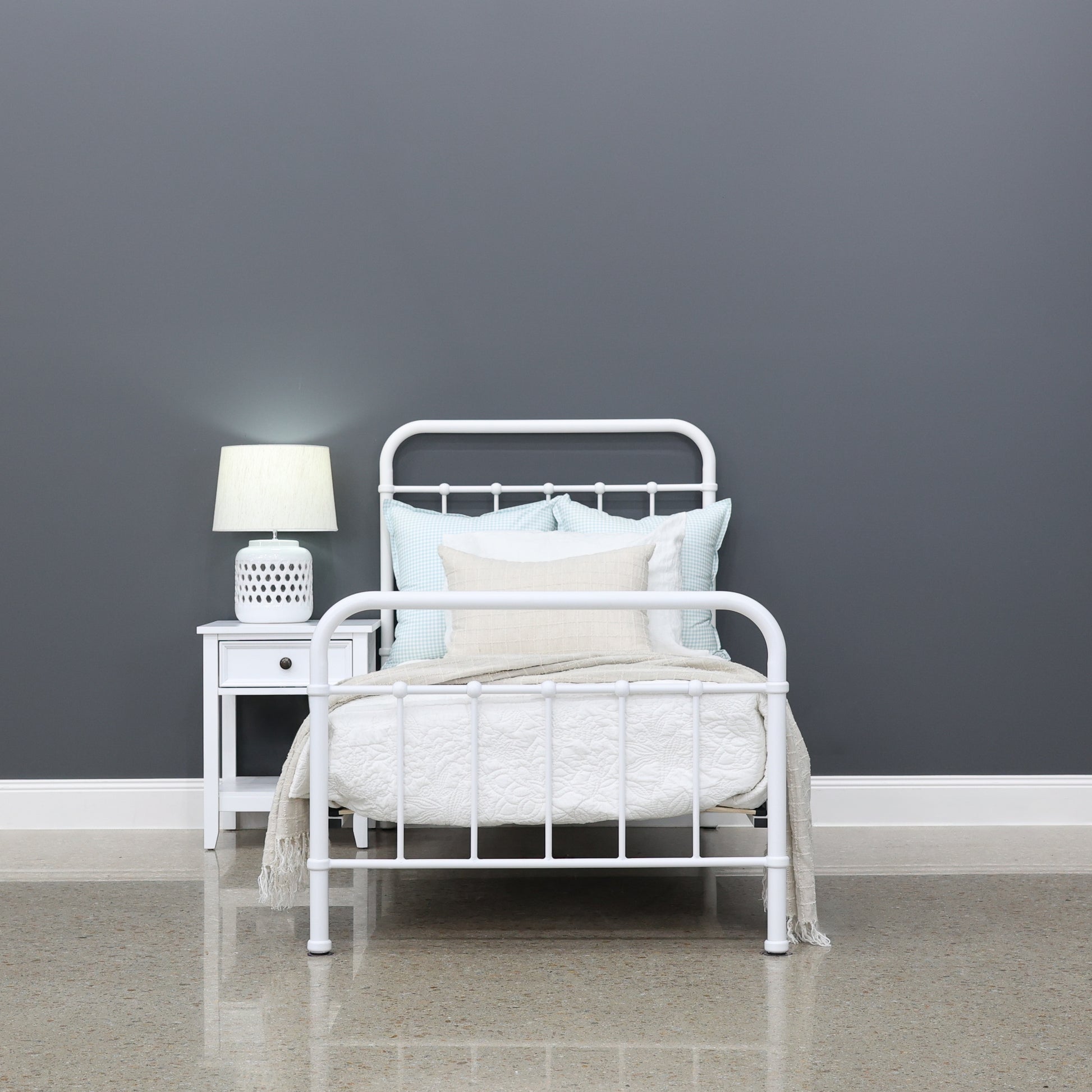 Emerald Bed - White