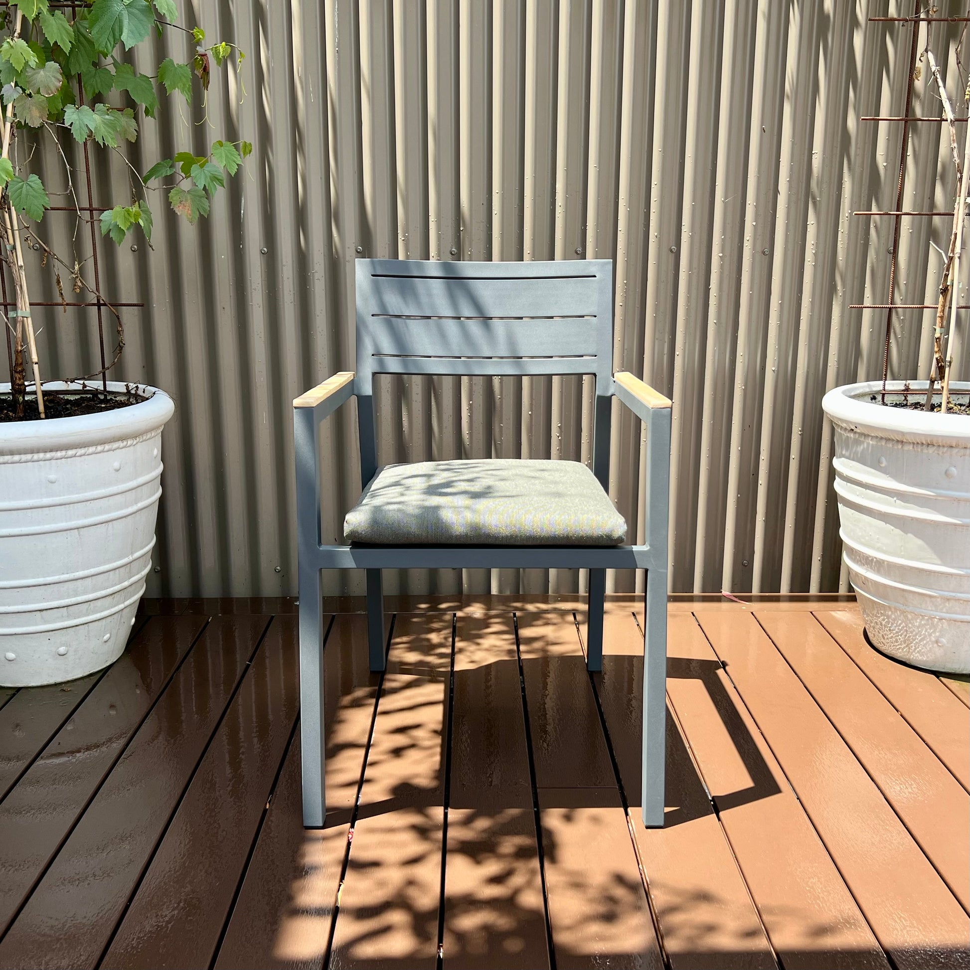 Sorrento Stacking Chair - Matte Royal Grey