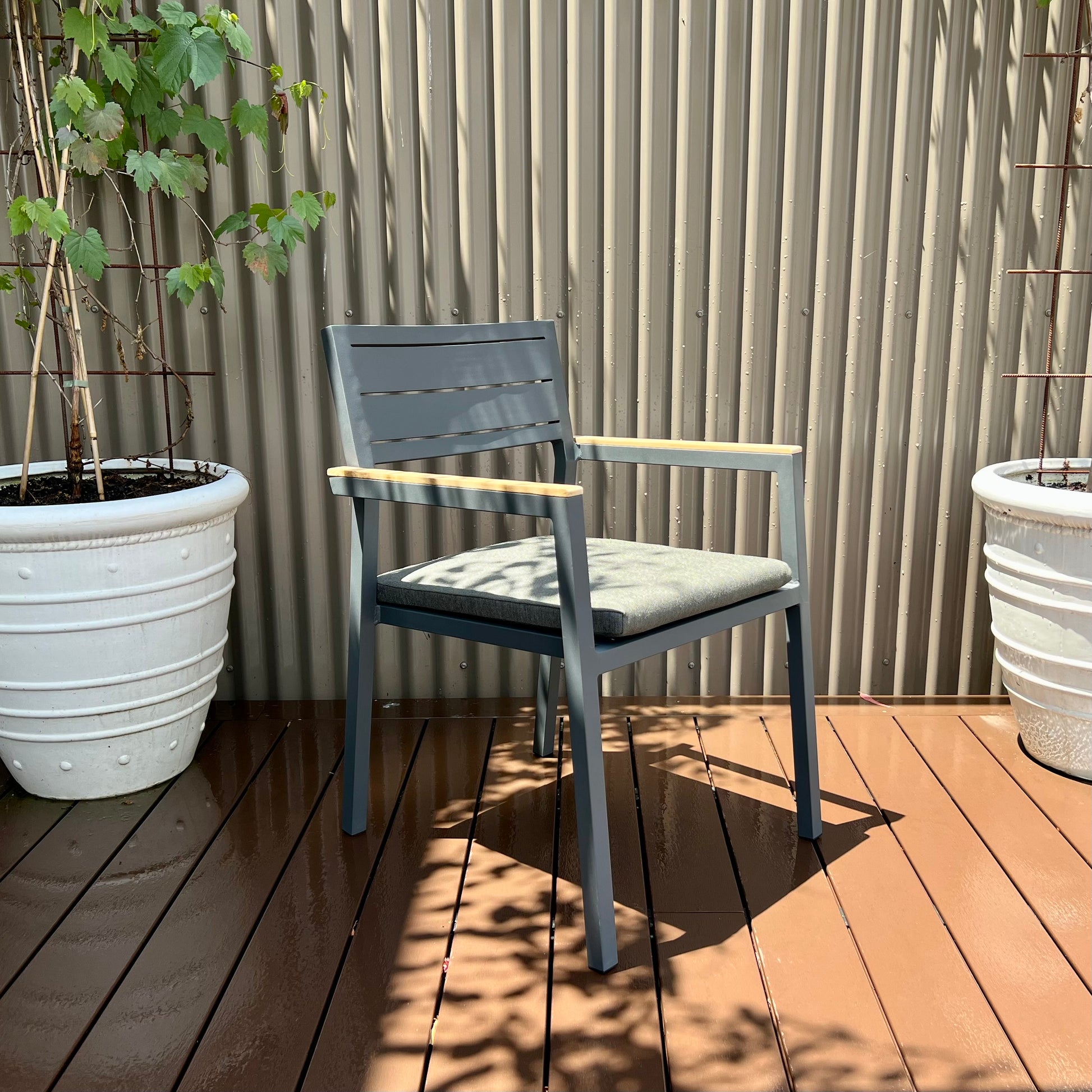 Sorrento Stacking Chair - Matte Royal Grey