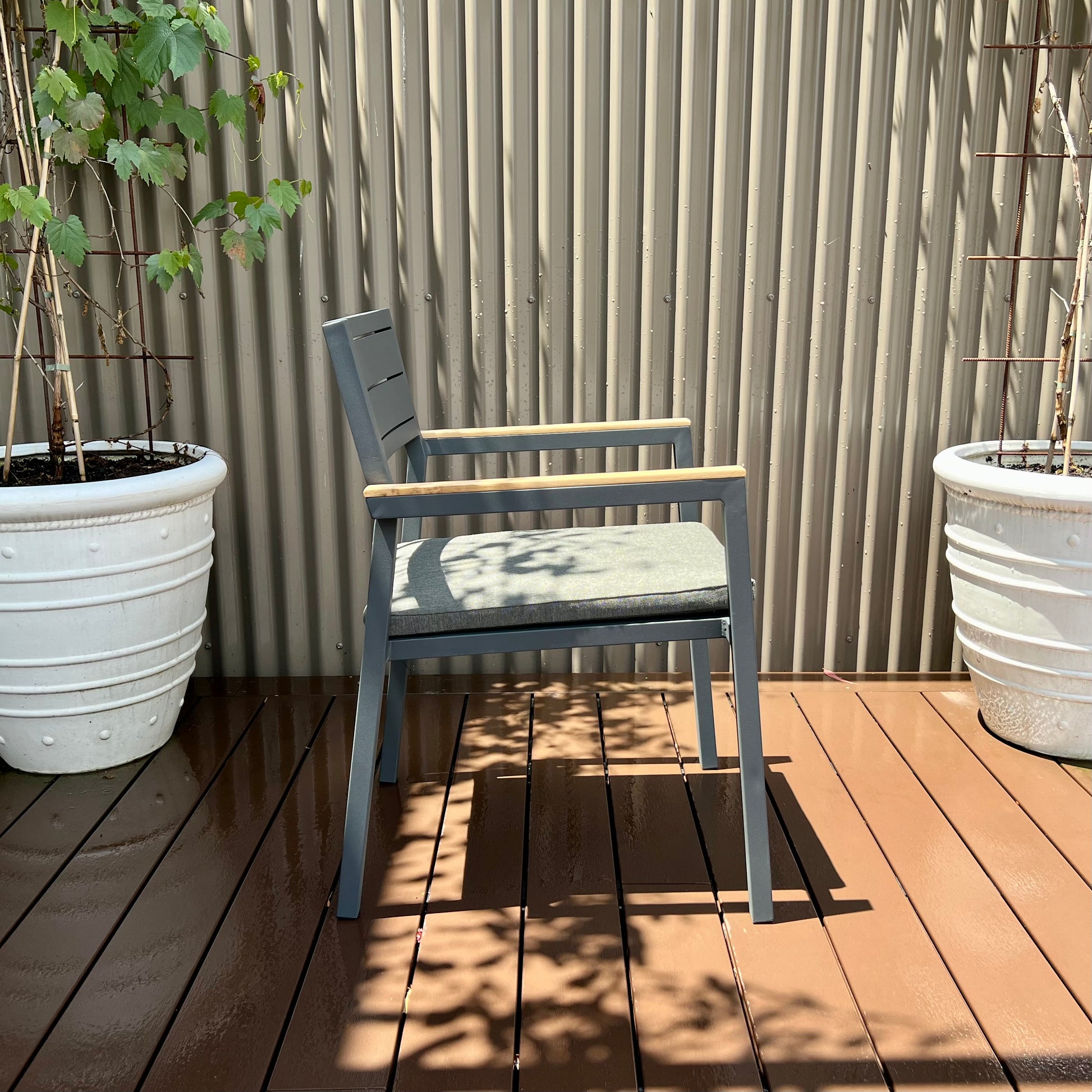 Sorrento Stacking Chair - Matte Royal Grey