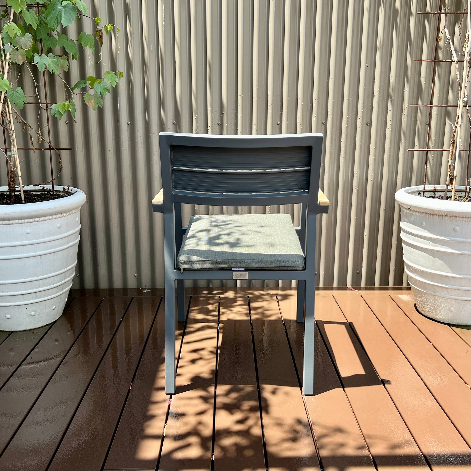 Sorrento Stacking Chair - Matte Royal Grey