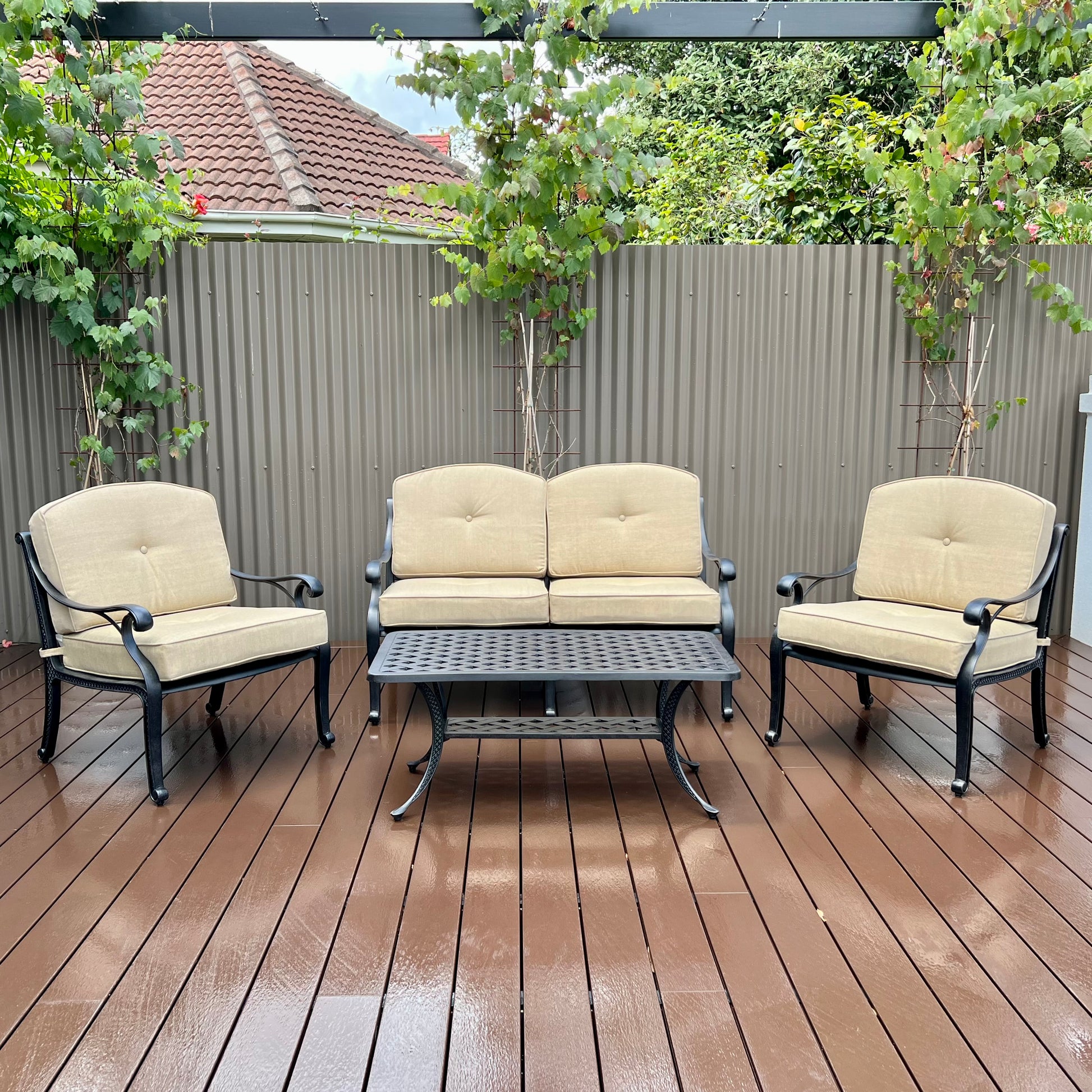 Portarlington 2 Seater With Cushions - Bronze