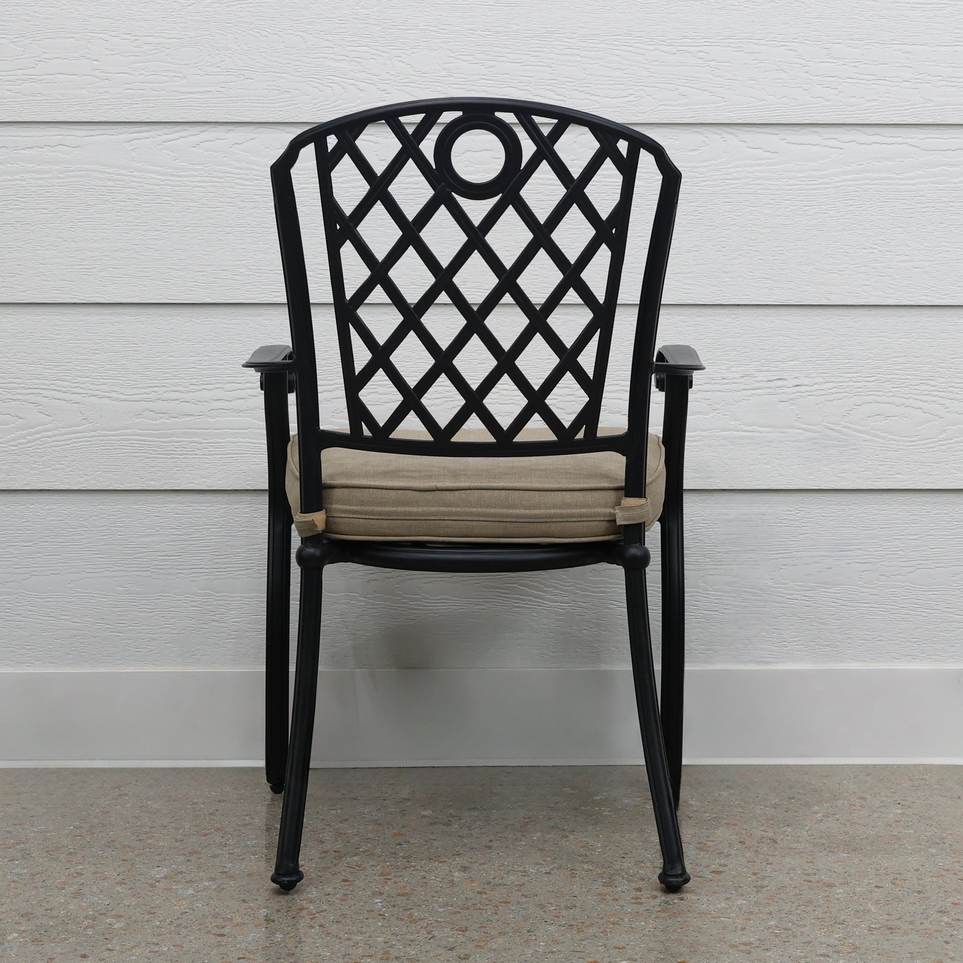 Portarlington Chair With Cushion - Bronze Frame / Beige Cushions