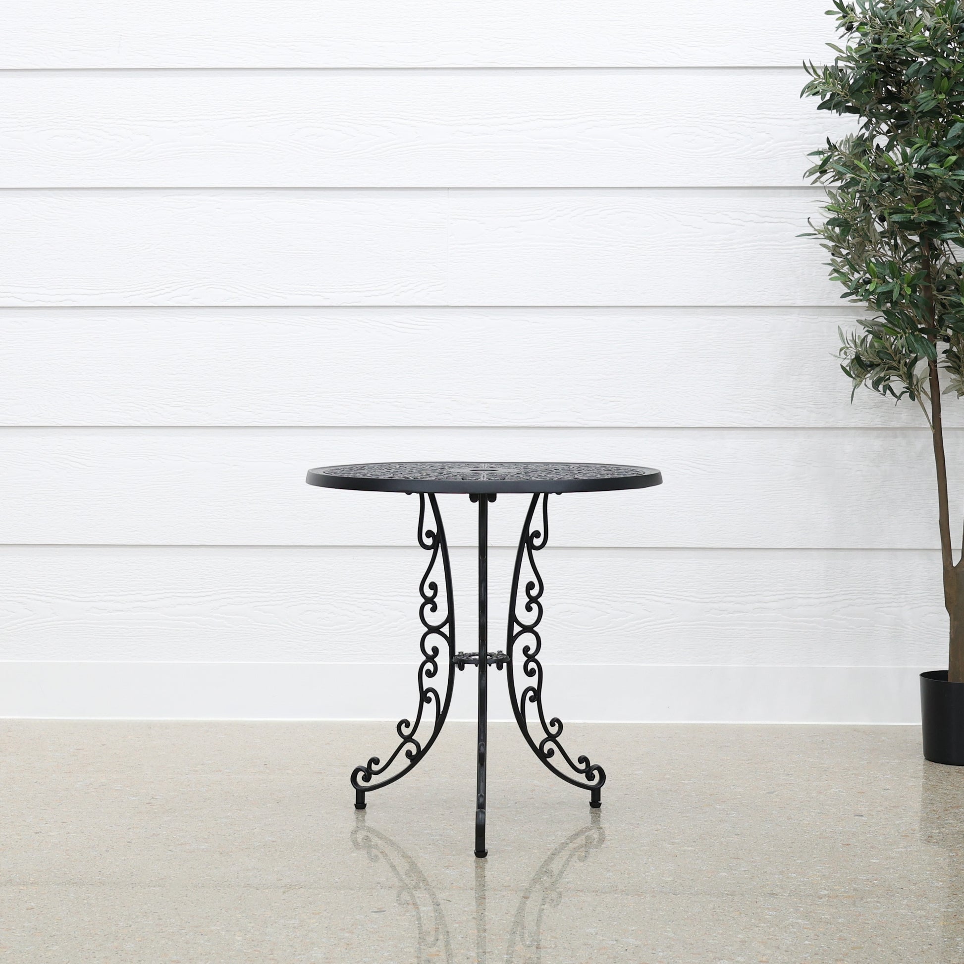 Crown Bistro Chair & Table Set - Black