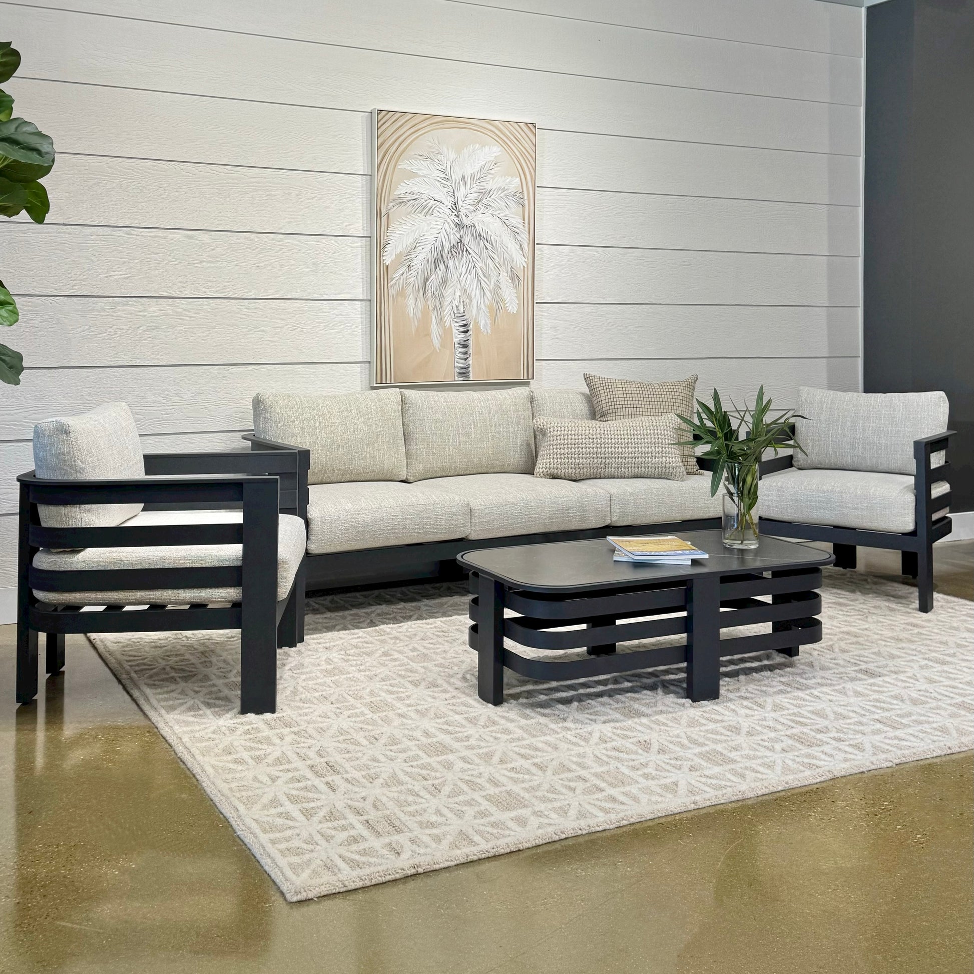 Bundalong 3 Seater, 2x Club Chairs & Coffee Table