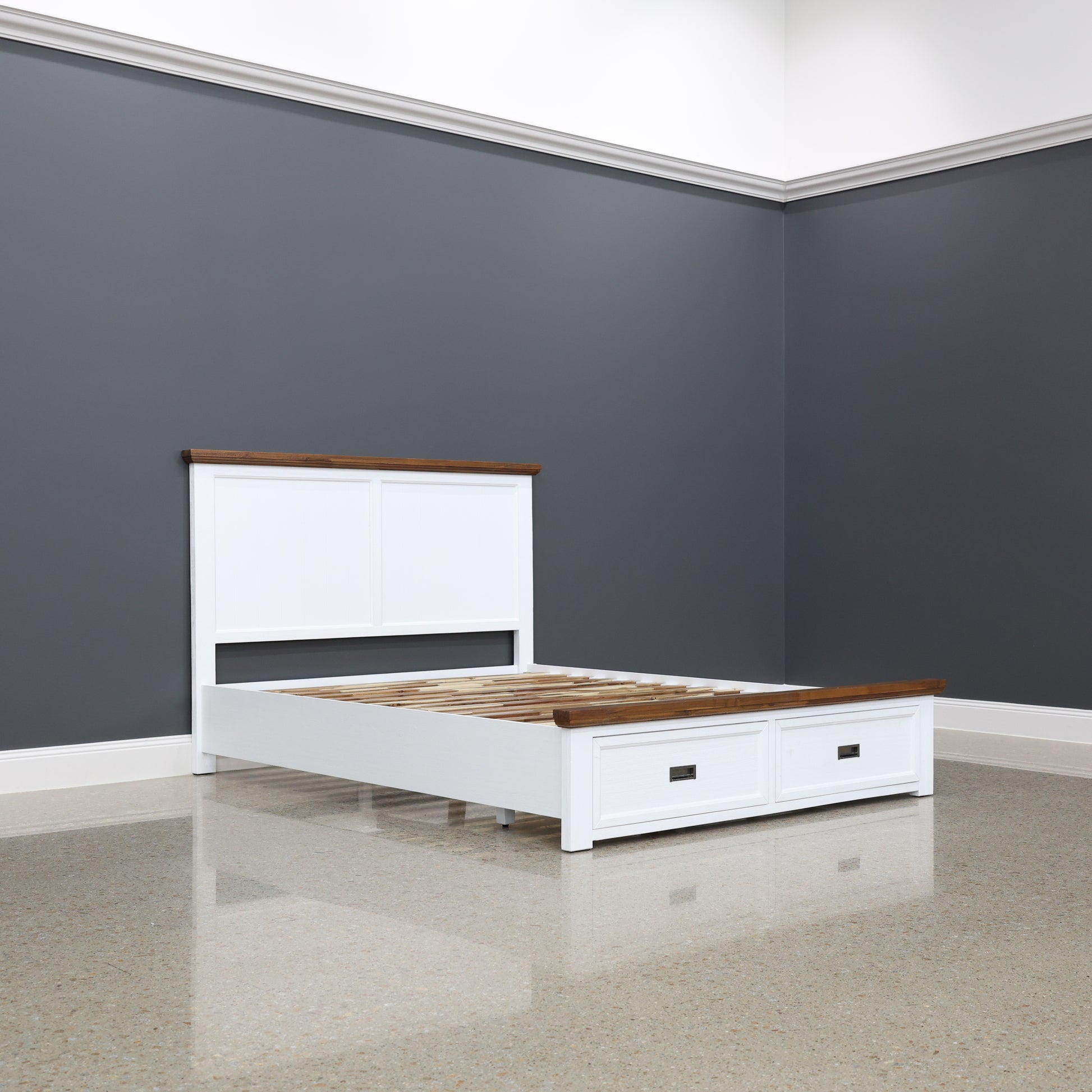 Provedore Two Tone Bed w/ Storage