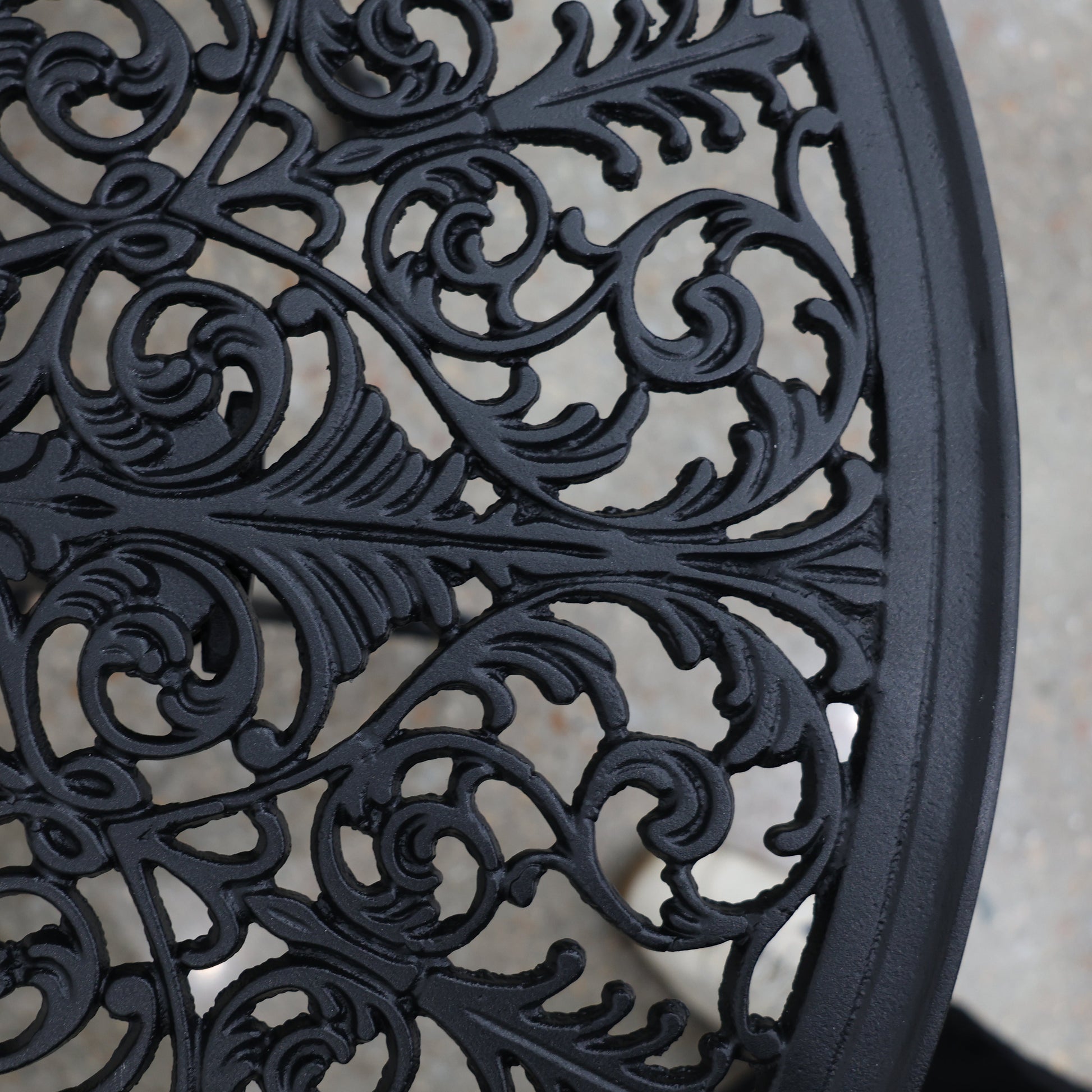 Crown Bistro Chair & Table Set - Black