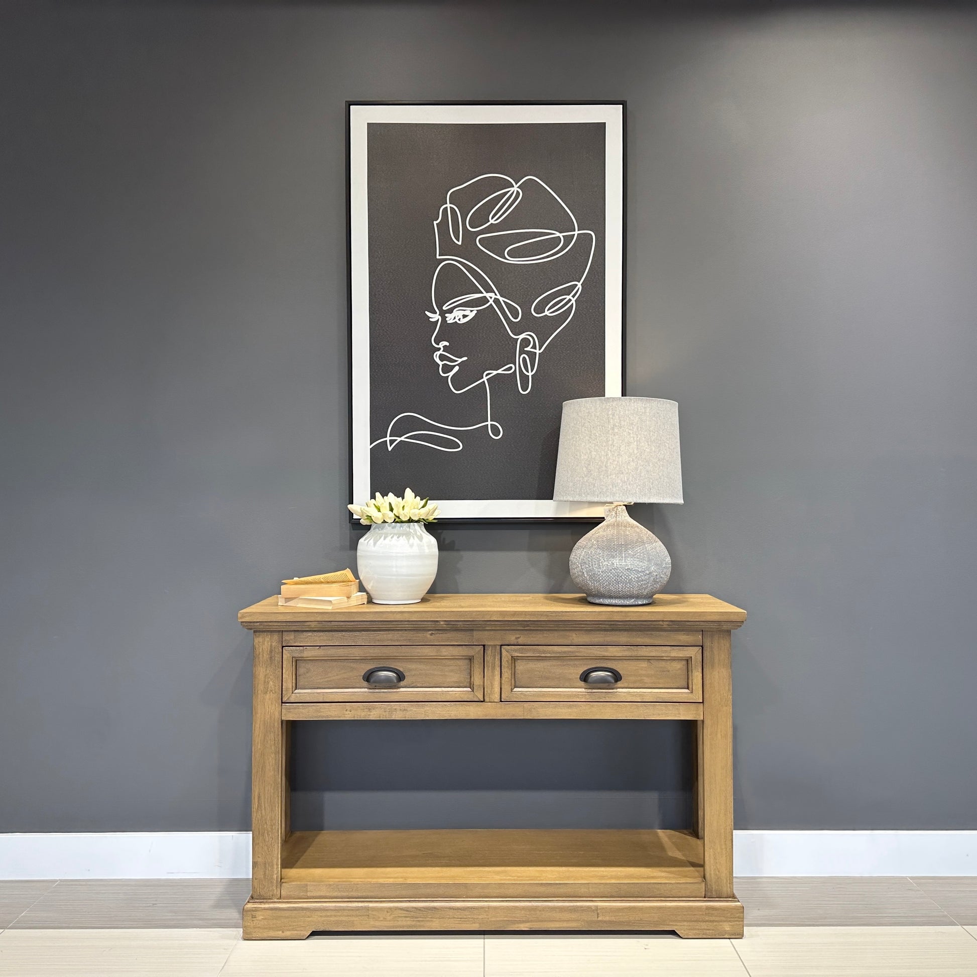 Macedon Console Table w/ 2 drawers