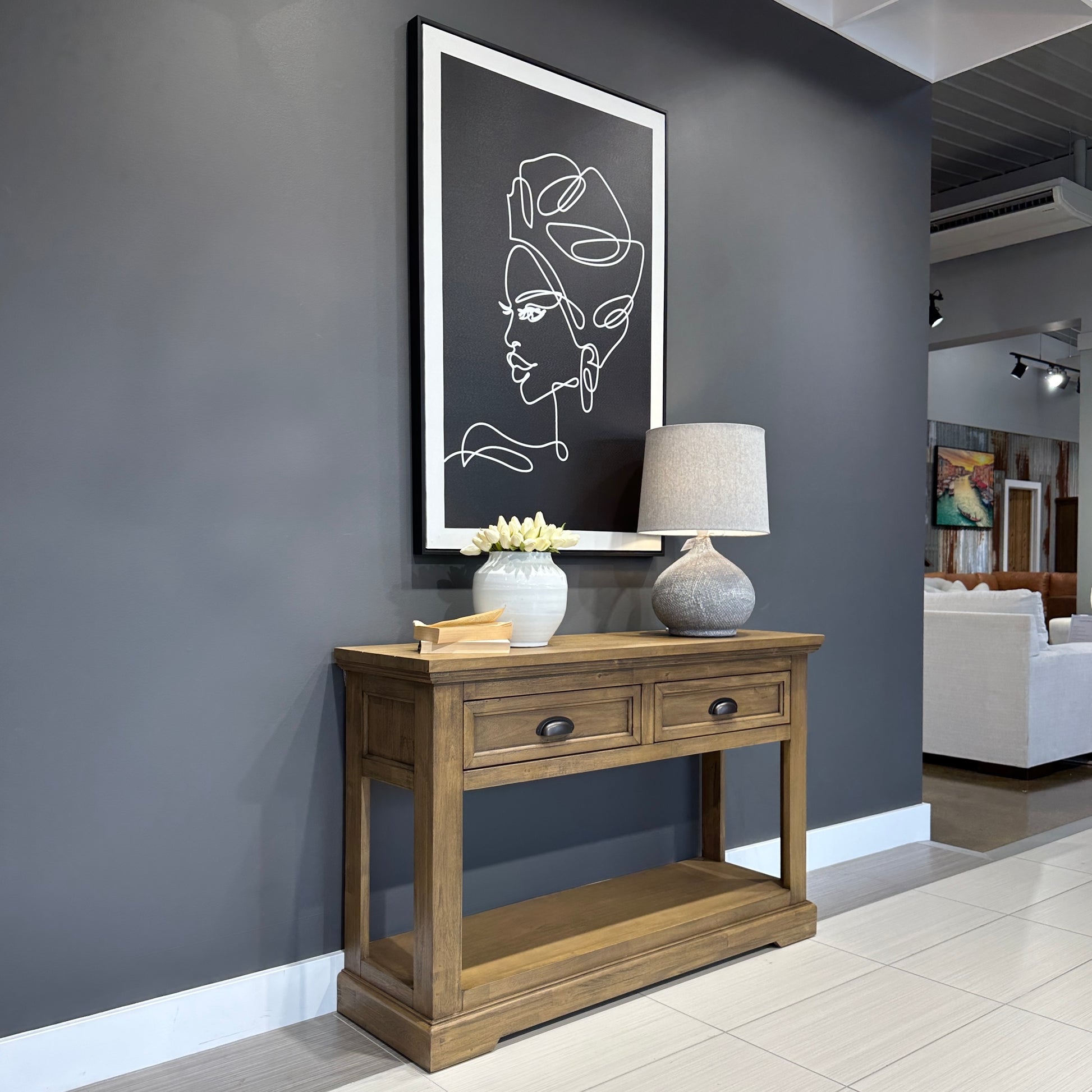 Macedon Console Table w/ 2 drawers