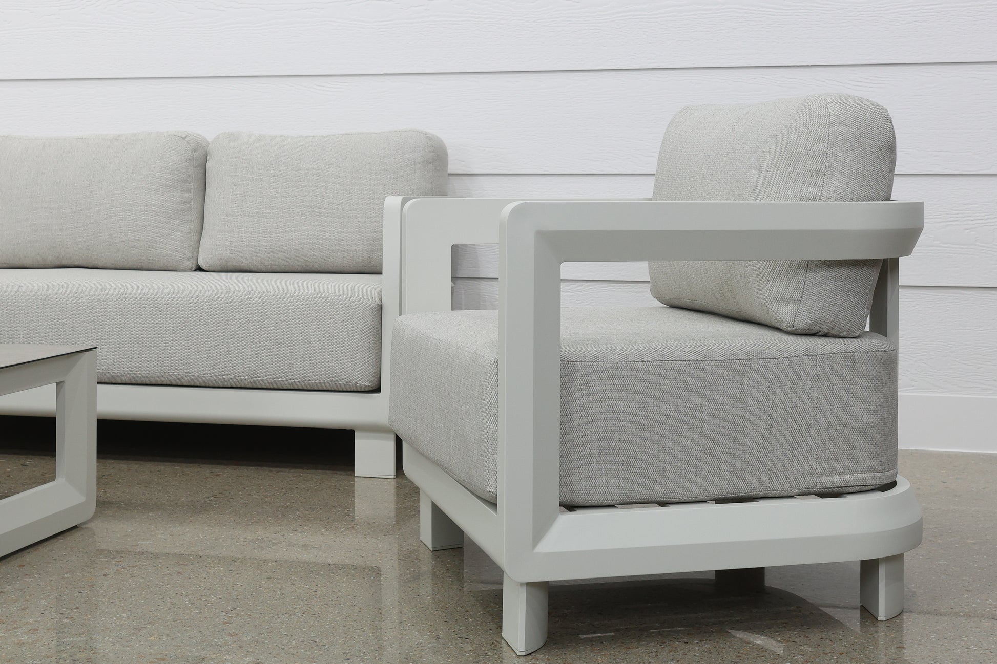 Anglesea 4 Piece Outdoor Lounge Setting - White