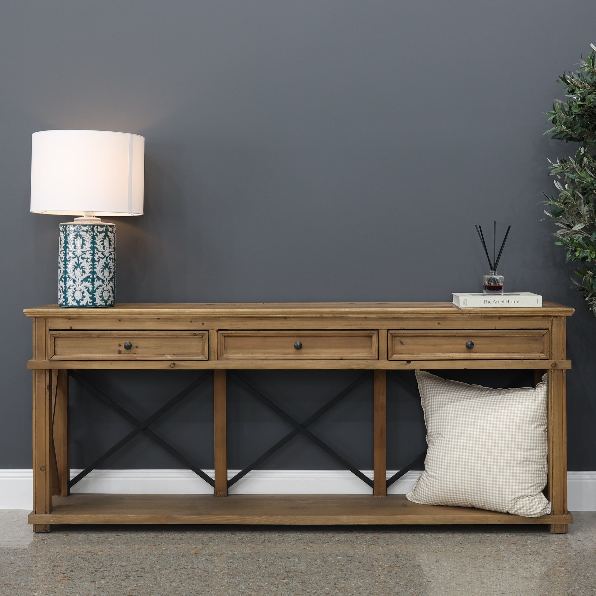 Cross Roads 3 Drawers Console