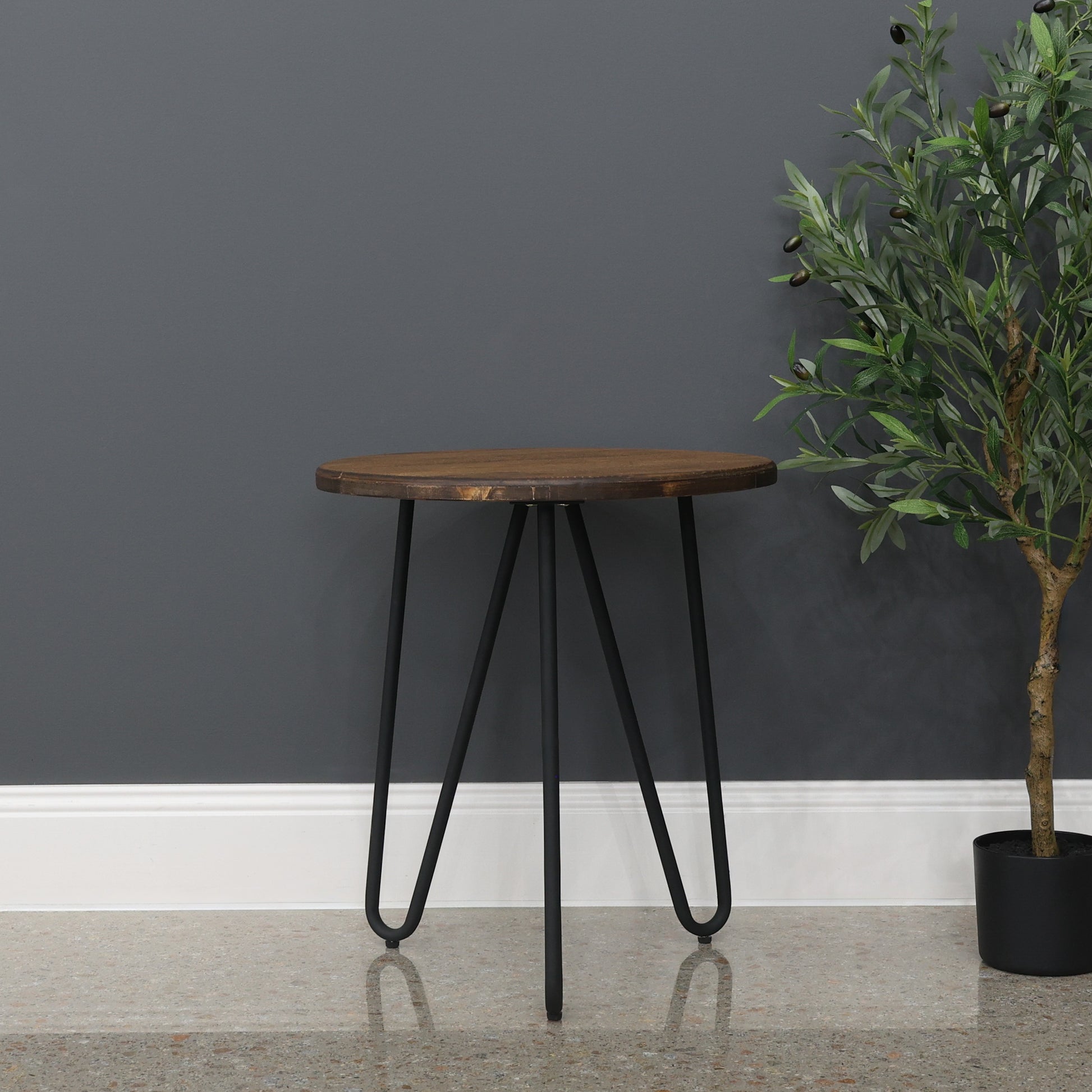 Library End Table Round