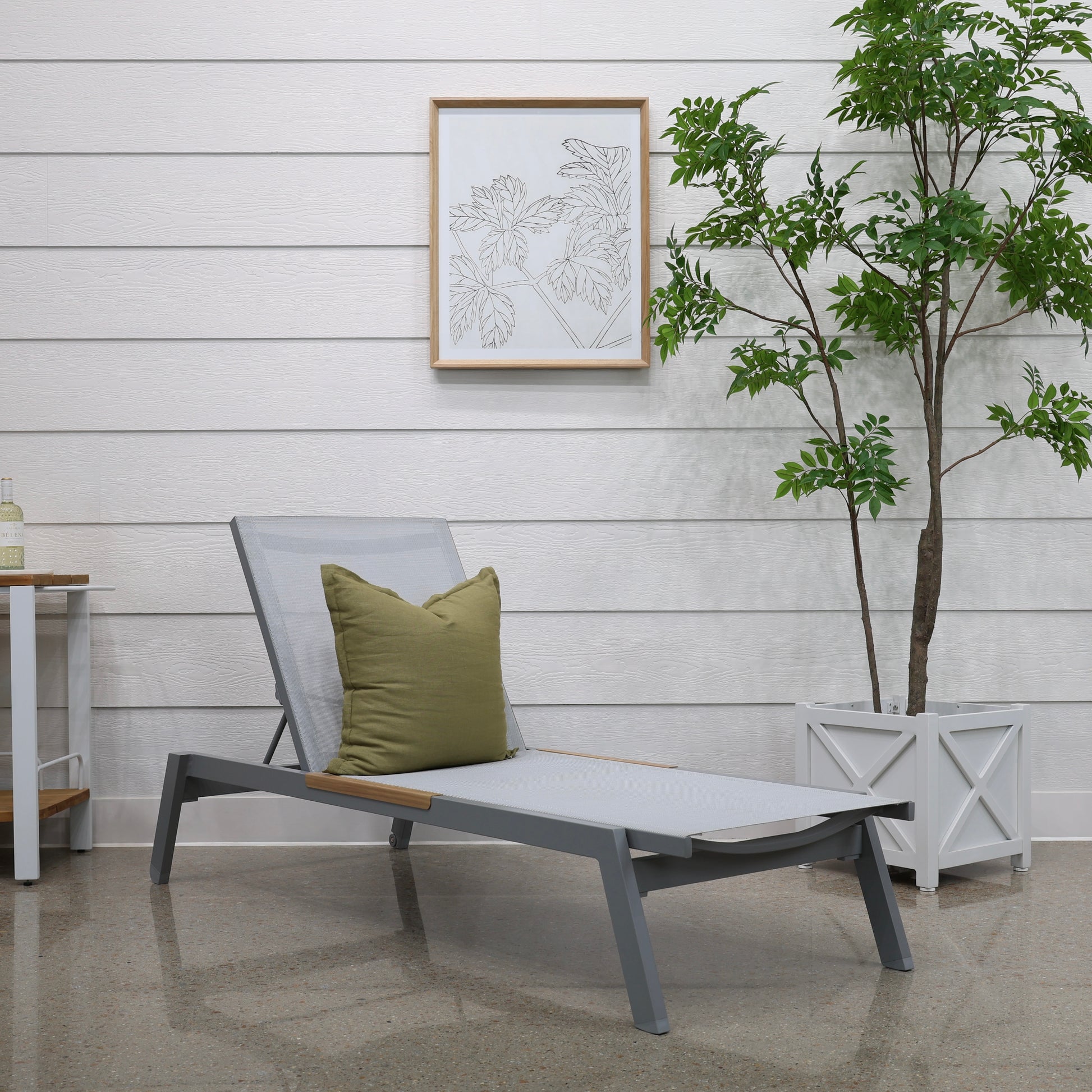 Seaford Sun Lounger - Grey