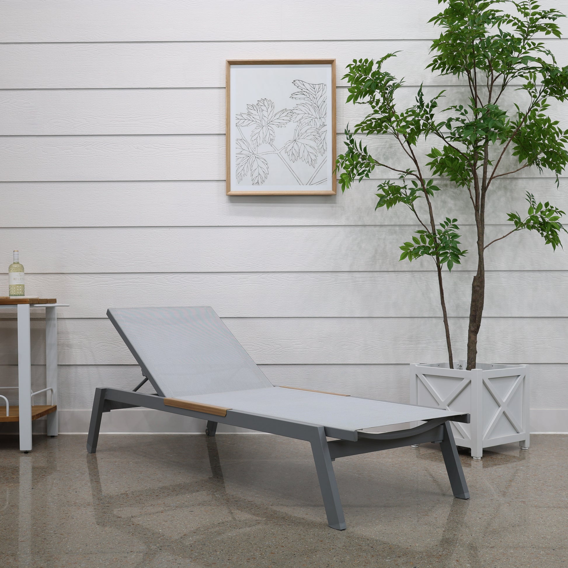 Seaford Sun Lounger - Grey
