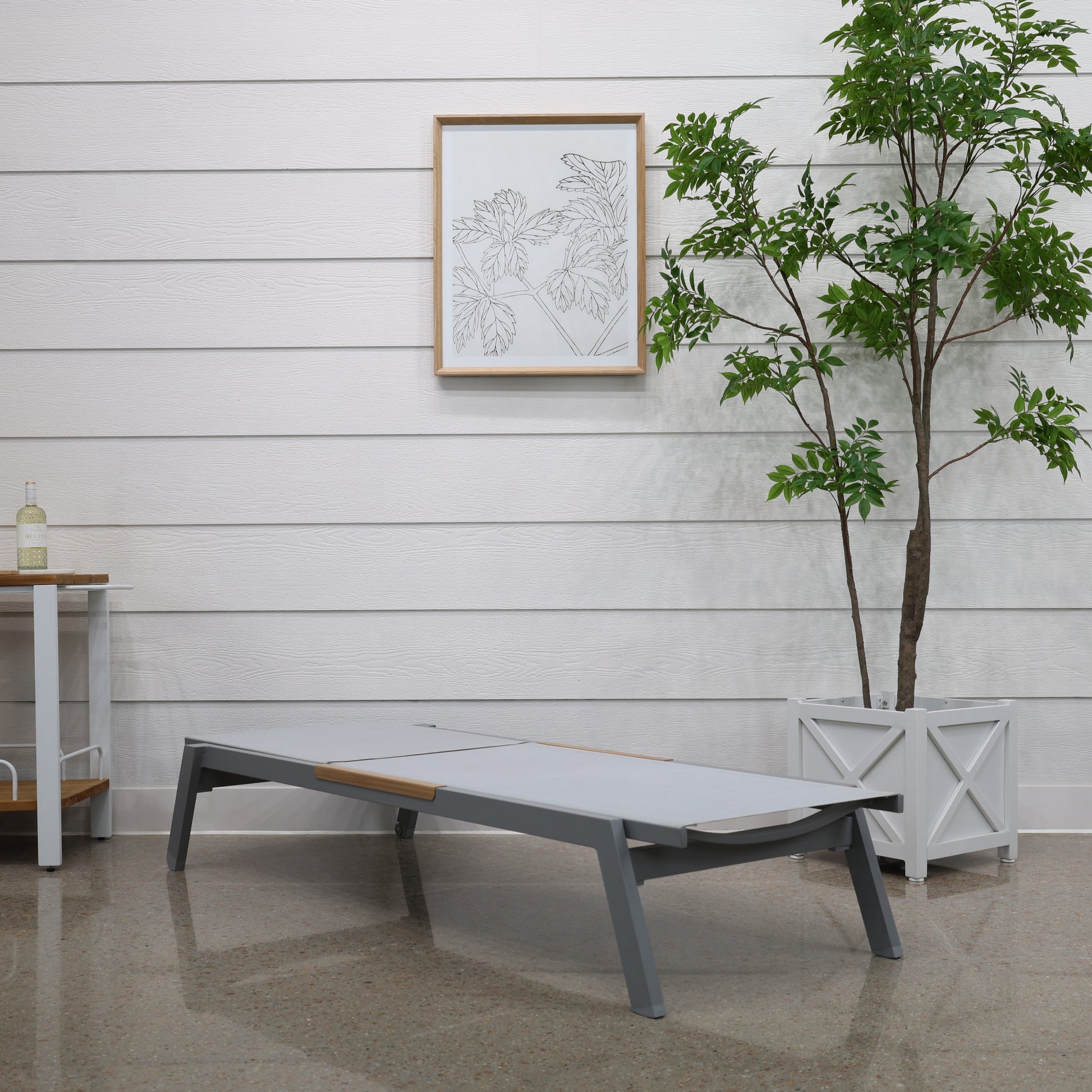 Seaford Sun Lounger - Grey
