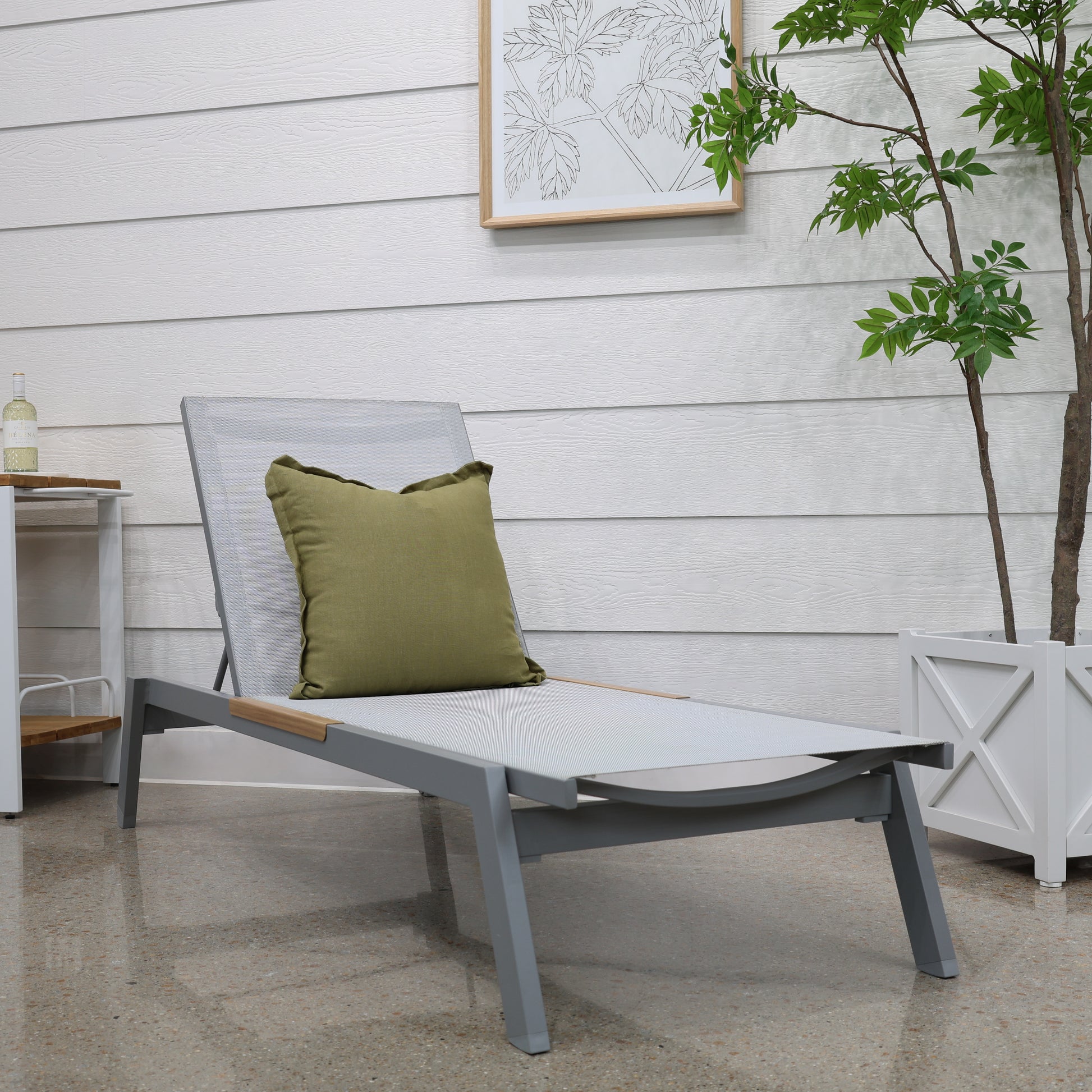 Seaford Sun Lounger - Grey