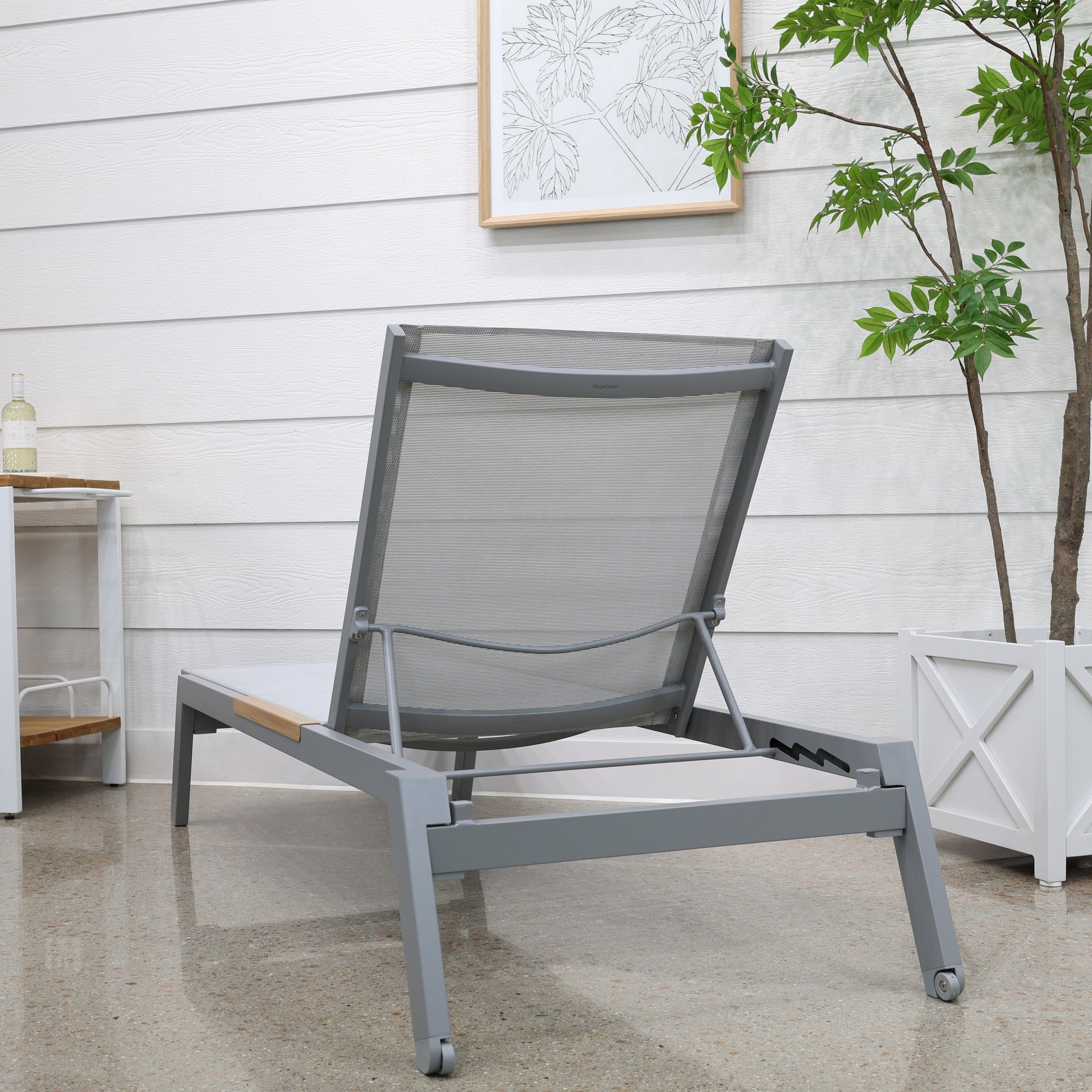 Seaford Sun Lounger - Grey