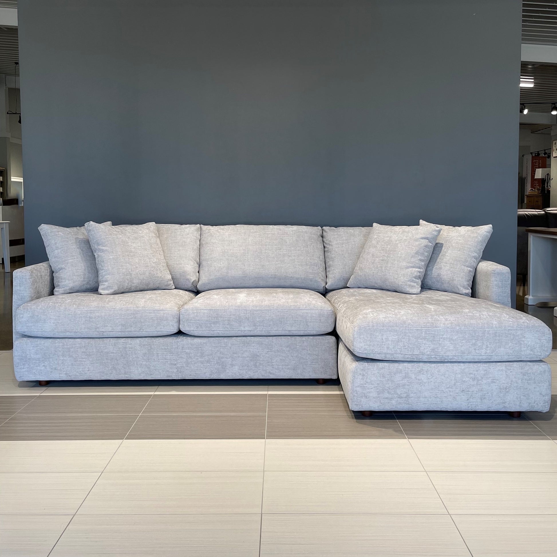 Newhaven Sofa Chaise - Large - Gum Grey