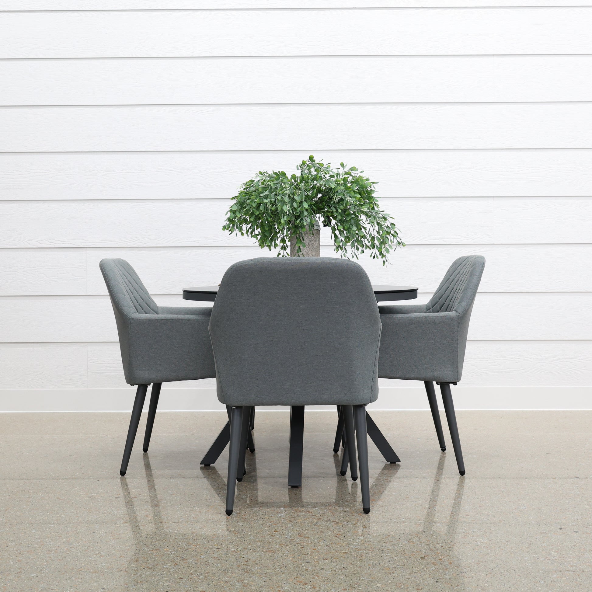 Alice Round Dining Table 100cm w/ 4x Dining Chairs