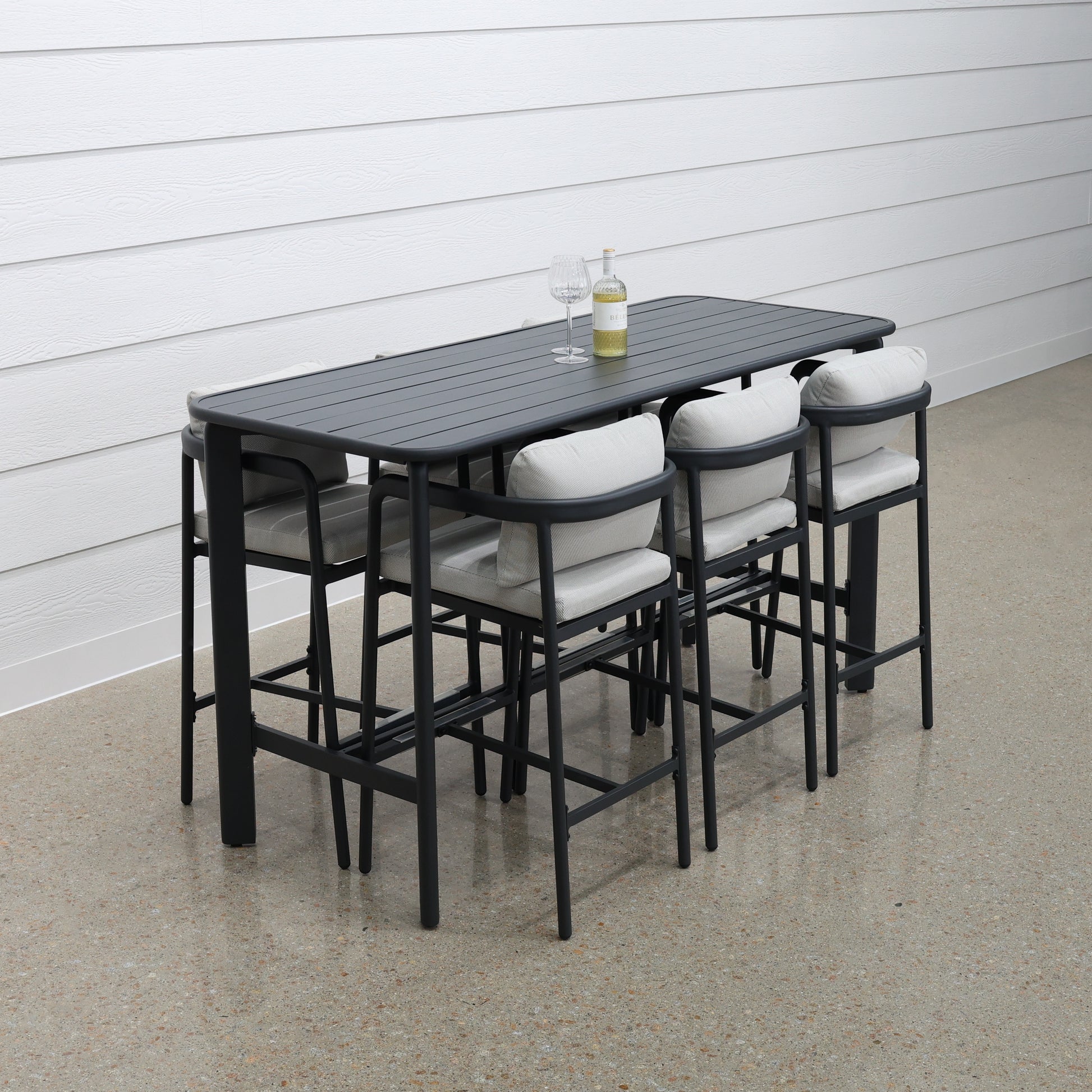 Sunshine Coast Bar Table - Charcoal