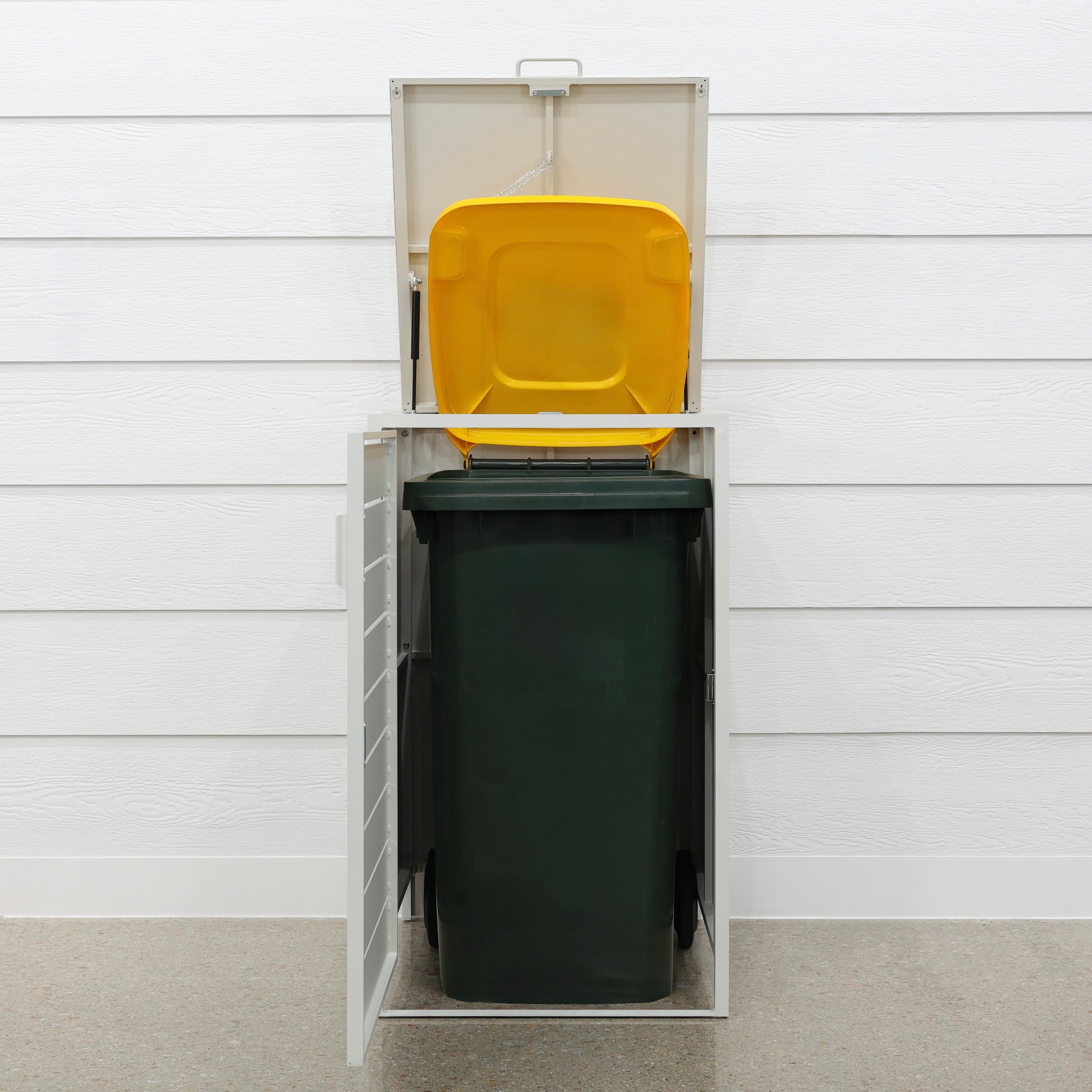 Urban Wheelie Bin Enclosure Cover - High White